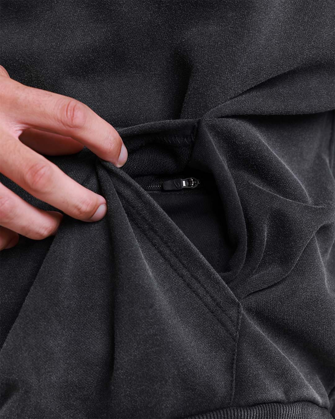 Poetry In Motion Oversized Hoodie - Washed Black - Image 7