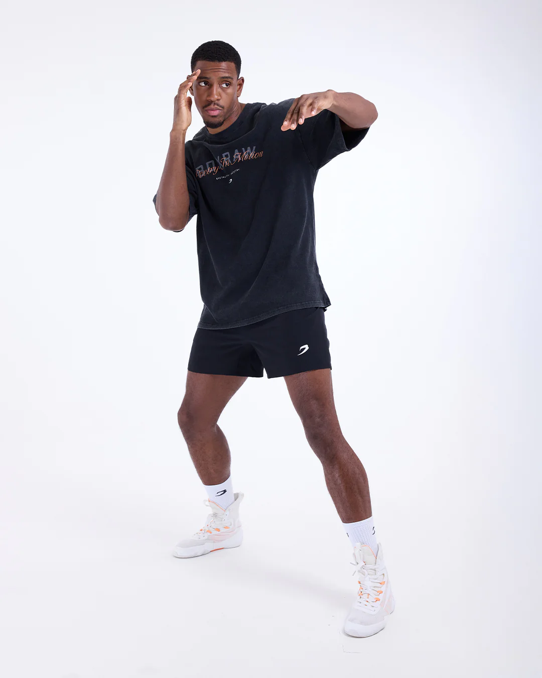Poetry In Motion Oversized T-Shirt - Washed Black - Image 4