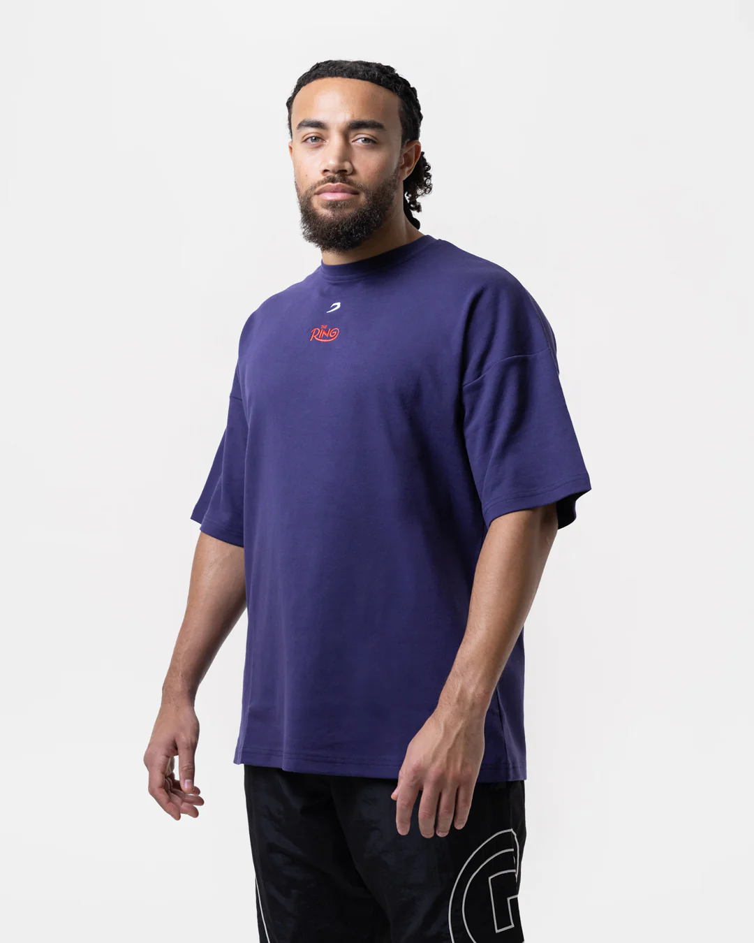 Ring x BOXRAW Larry Holmes Oversized T-Shirt - Midnight Purple - Image 3