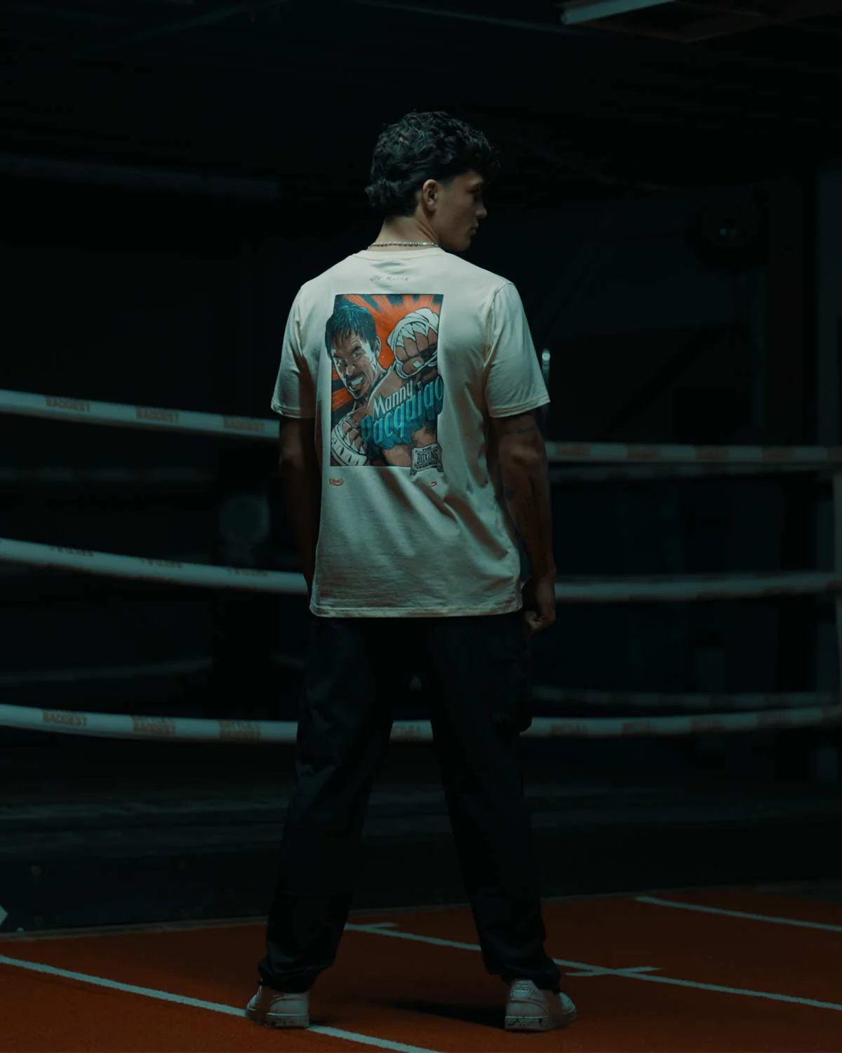 Ring x BOXRAW Manny Pacquiao T-Shirt - Cream Beige - Image 3