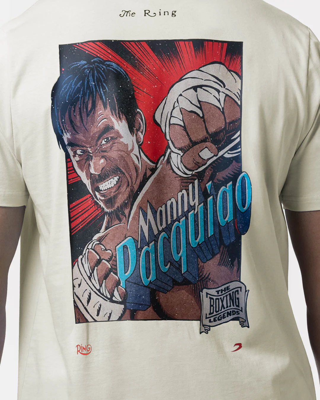 Ring x BOXRAW Manny Pacquiao T-Shirt - Cream Beige - Image 7