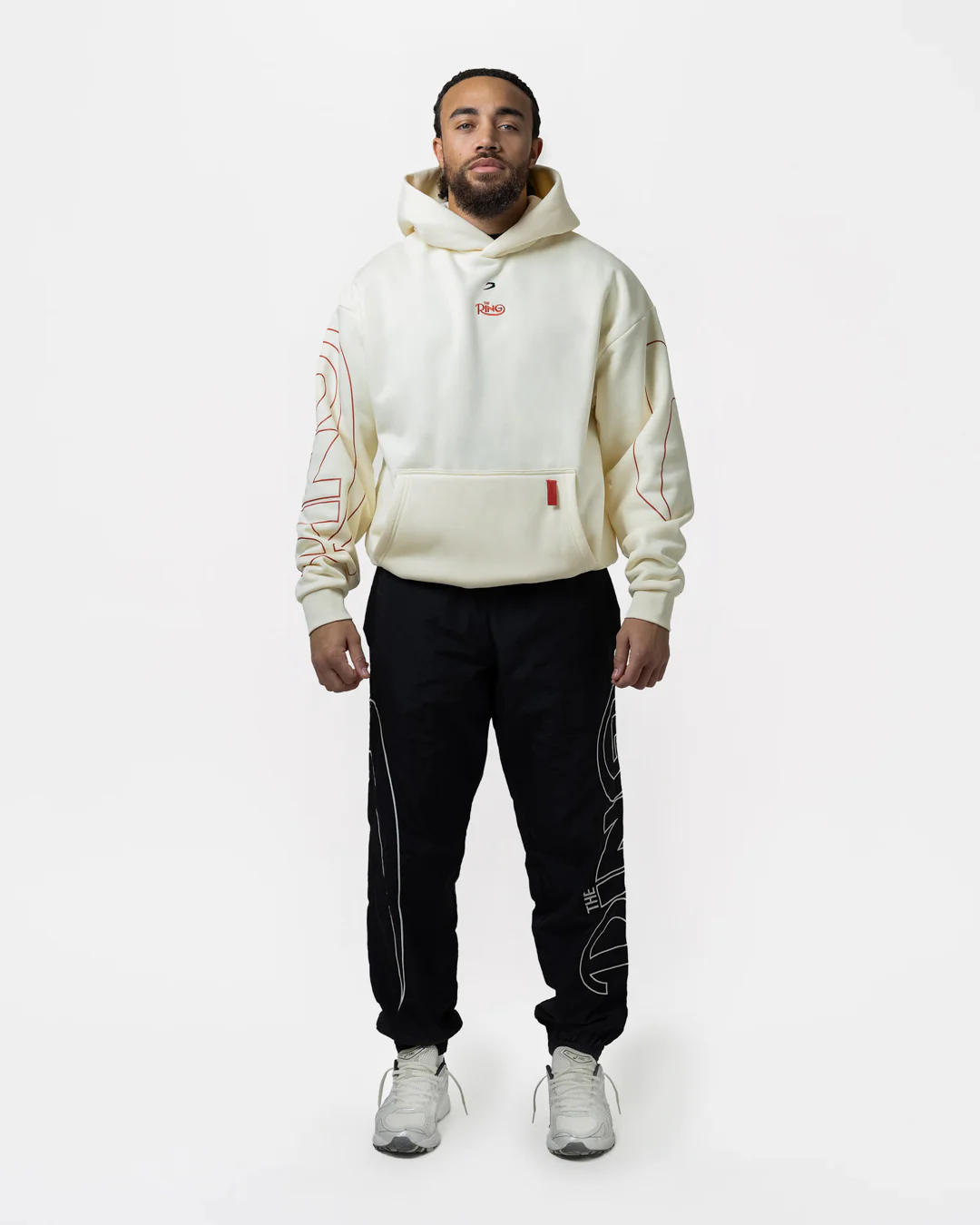 Ring x BOXRAW Oversized Hoodie - Beige - Image 2