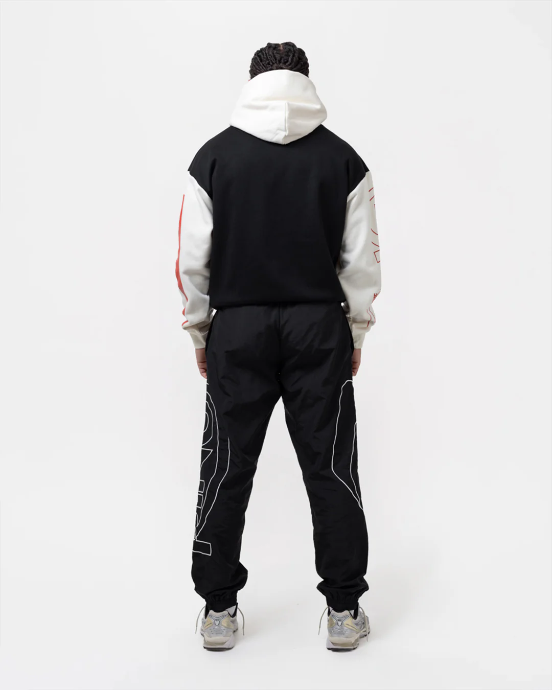 Ring x BOXRAW Oversized Hoodie - Black/Beige - Image 11