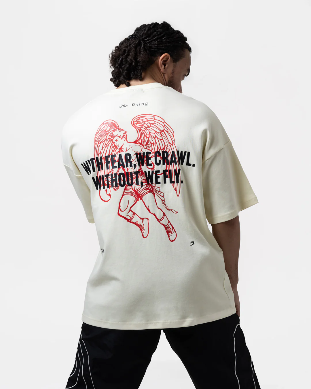 Ring x BOXRAW Oversized T-Shirt - Beige - Image 5