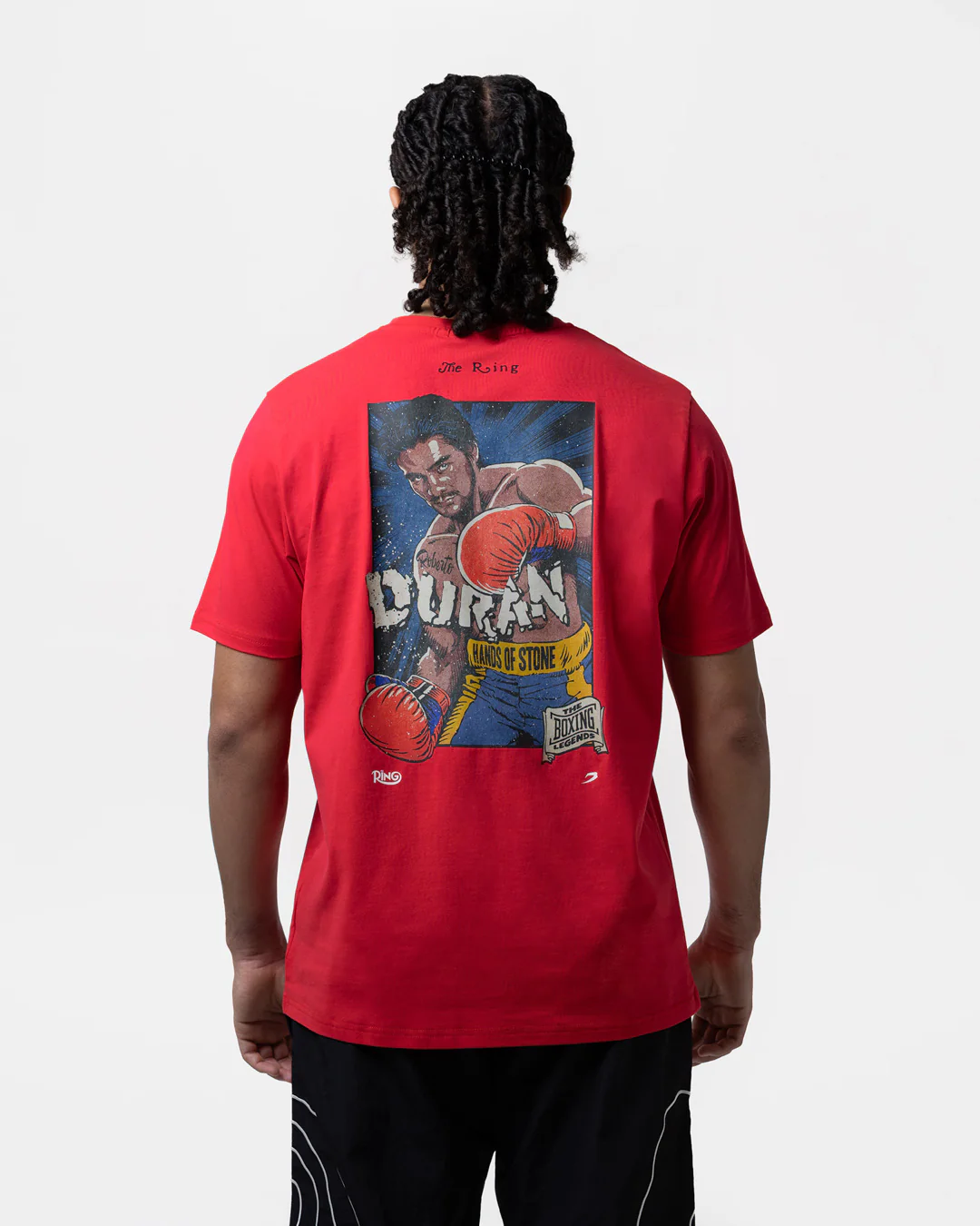 Ring x BOXRAW Roberto Duran T-Shirt - Cherry Red - Image 4