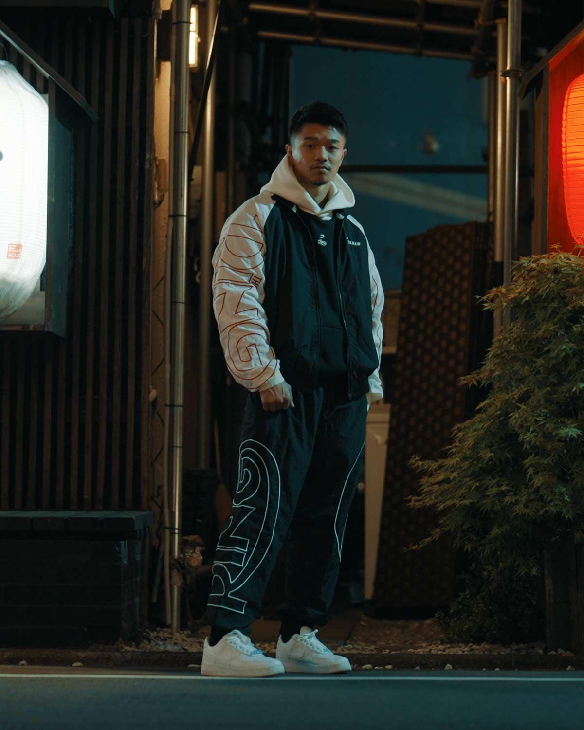 Ring x BOXRAW Track Jacket - Black/Beige - Image 3