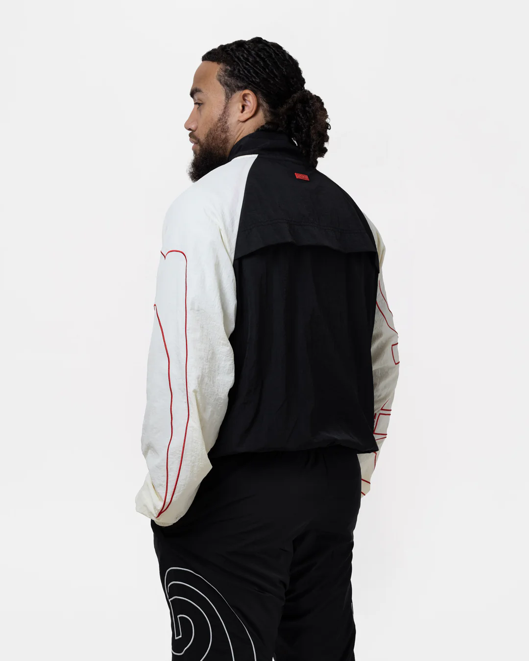 Ring x BOXRAW Track Jacket - Black/Beige - Image 4
