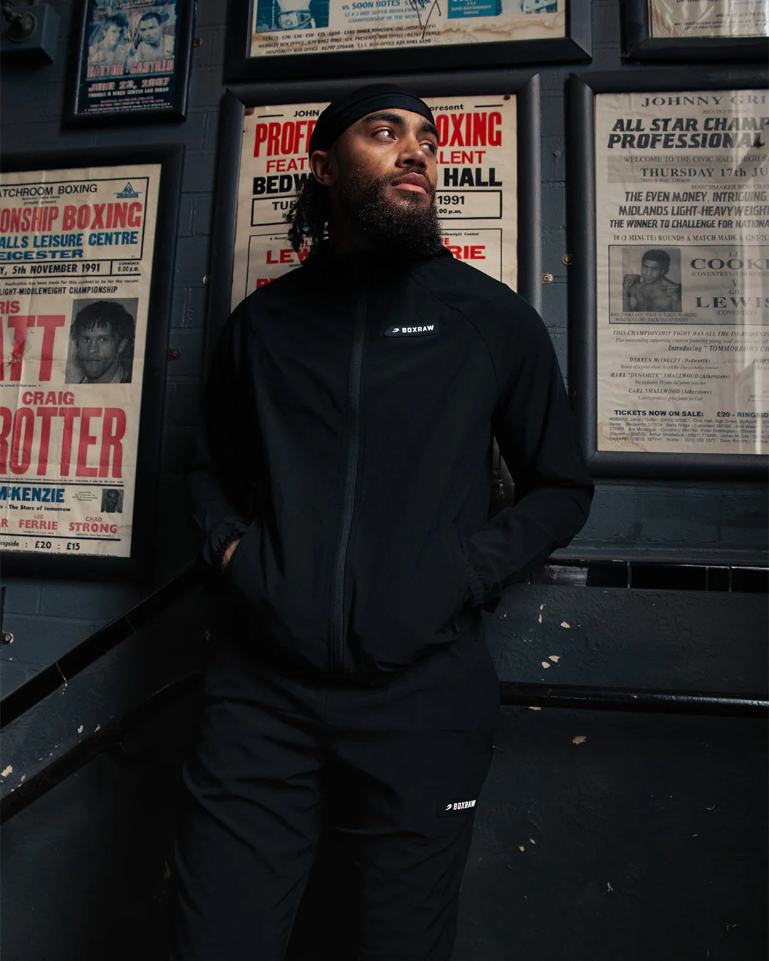 Robinson Training Jacket - Black - Image 3