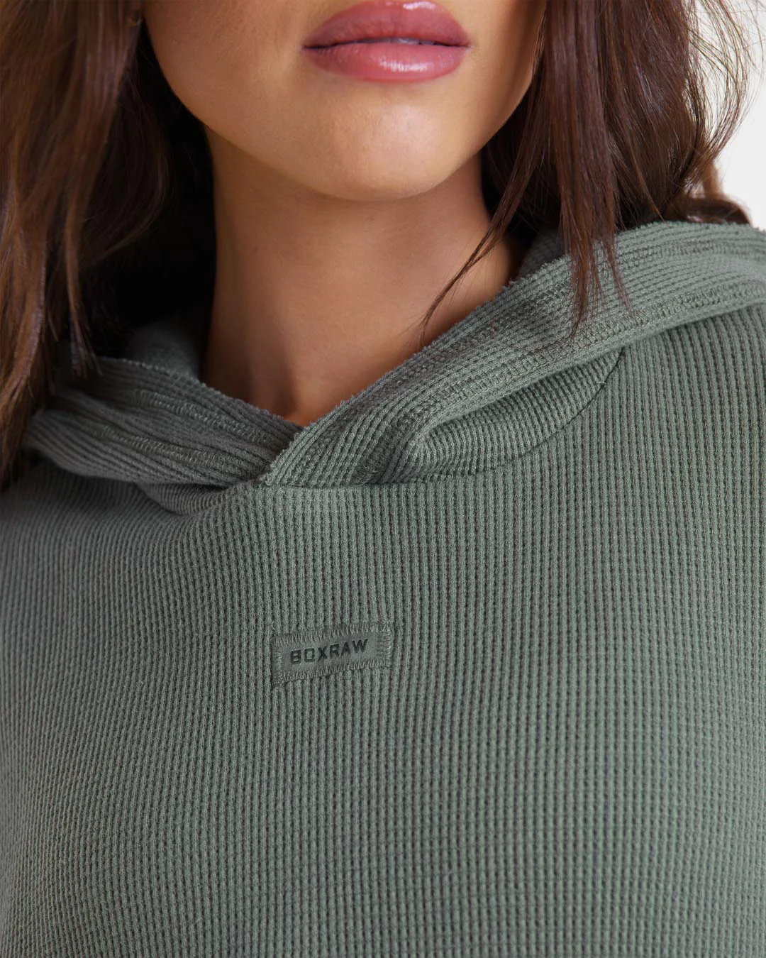 Shirley Waffle Hoodie - Green - Image 8