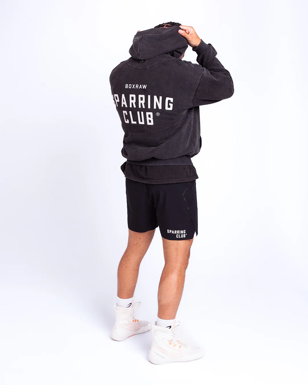 Sparring Club Oversized Hoodie - Washed Black - Image 10