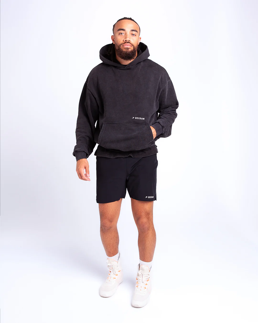 Sparring Club Oversized Hoodie - Washed Black - Image 2