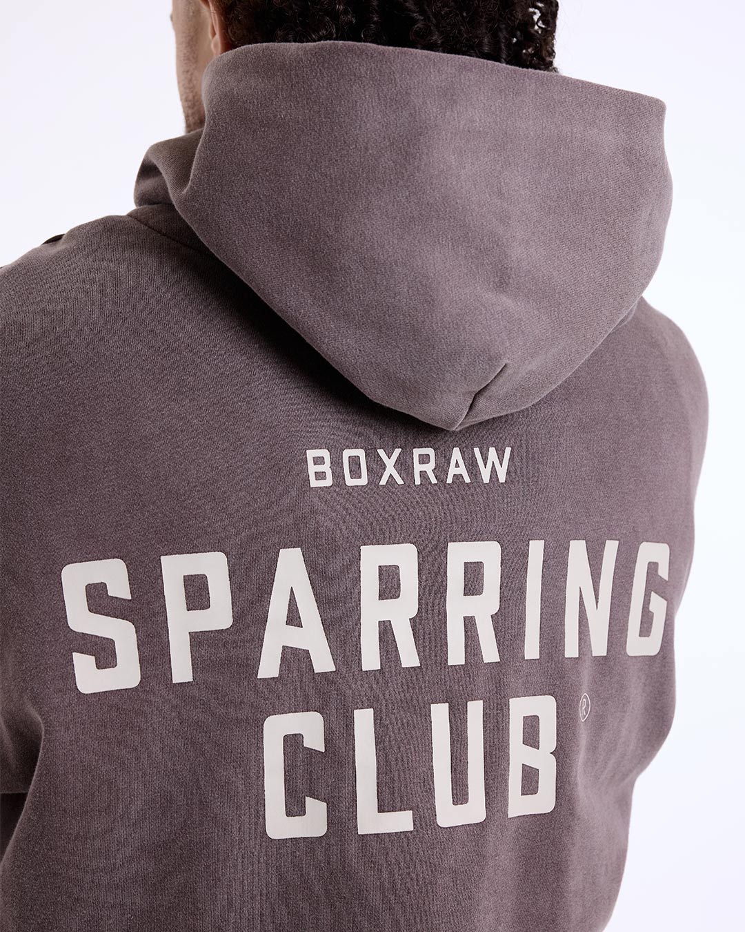 Sparring Club Oversized Hoodie - Washed Brown - Image 10