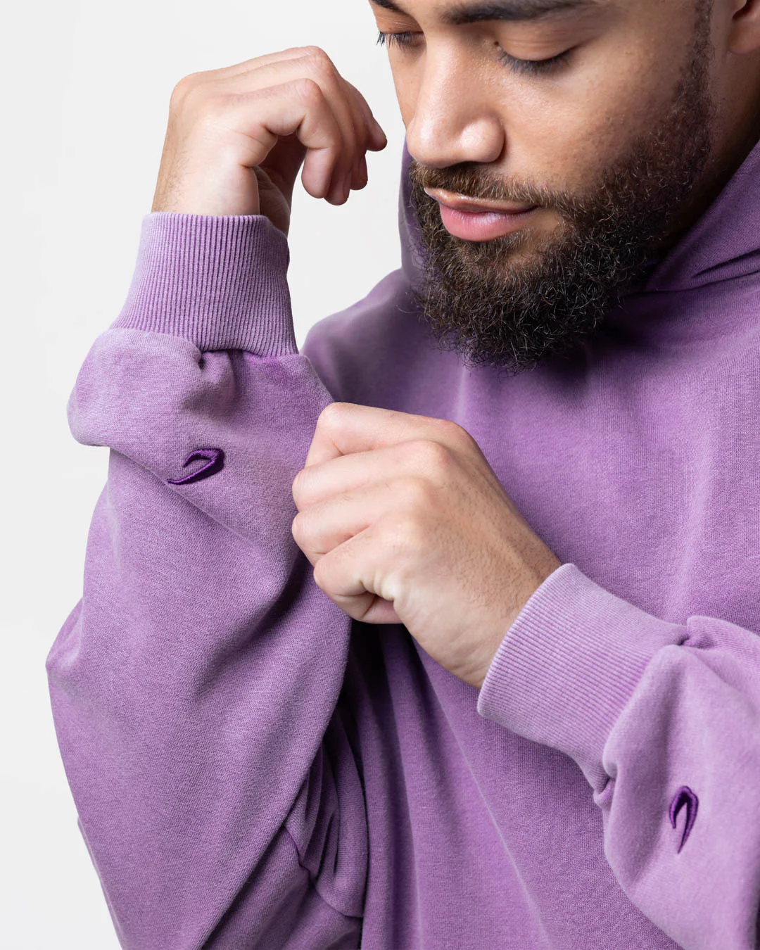 Sparring Club Oversized Hoodie - Washed Purple - Image 11