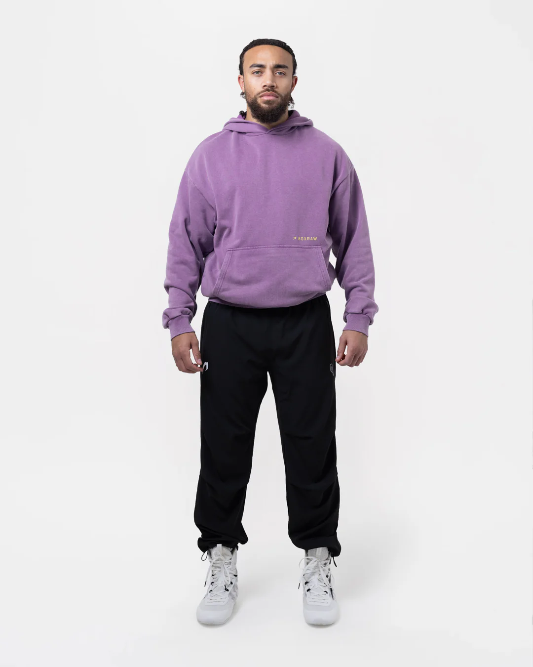 Sparring Club Oversized Hoodie - Washed Purple - Image 2