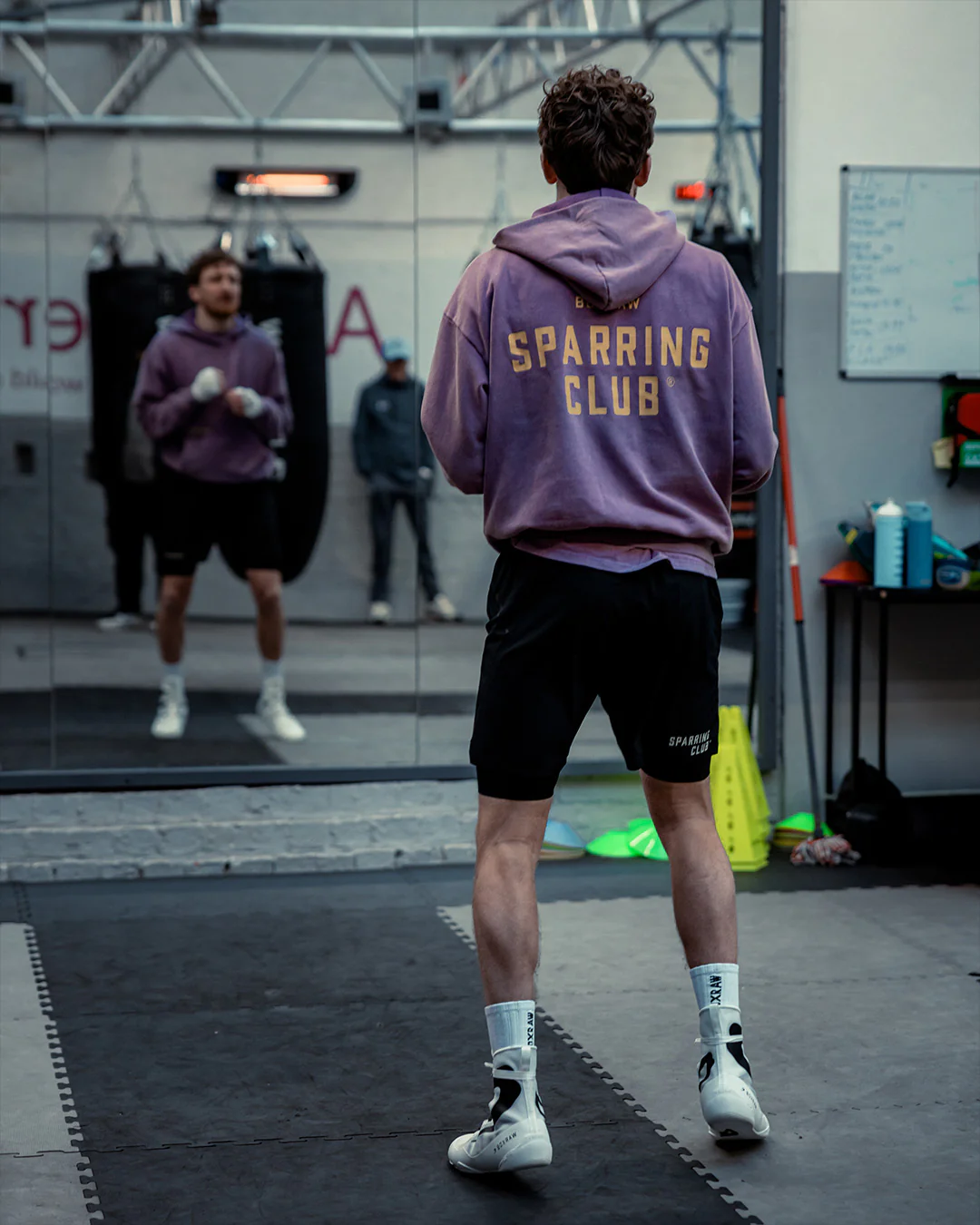 Sparring Club Oversized Hoodie - Washed Purple - Image 3
