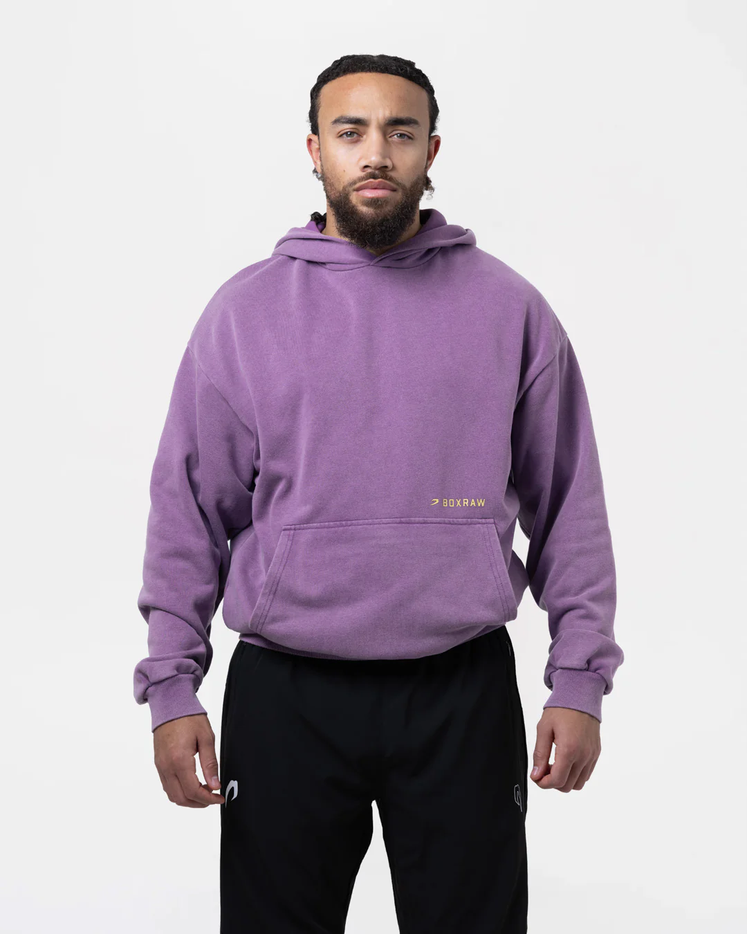 Sparring Club Oversized Hoodie - Washed Purple - Image 4