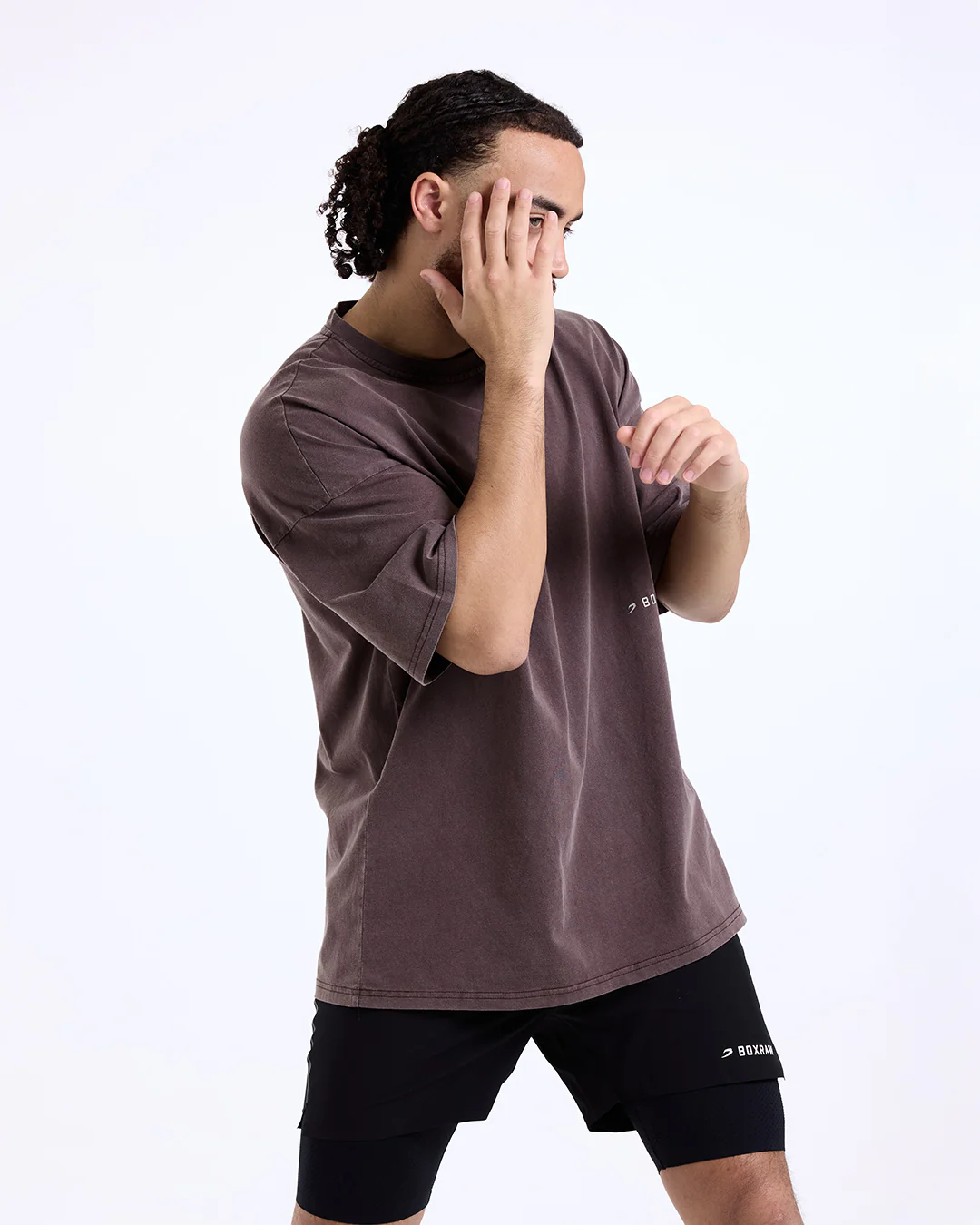 Sparring Club Oversized T-Shirt - Washed Brown - Image 7