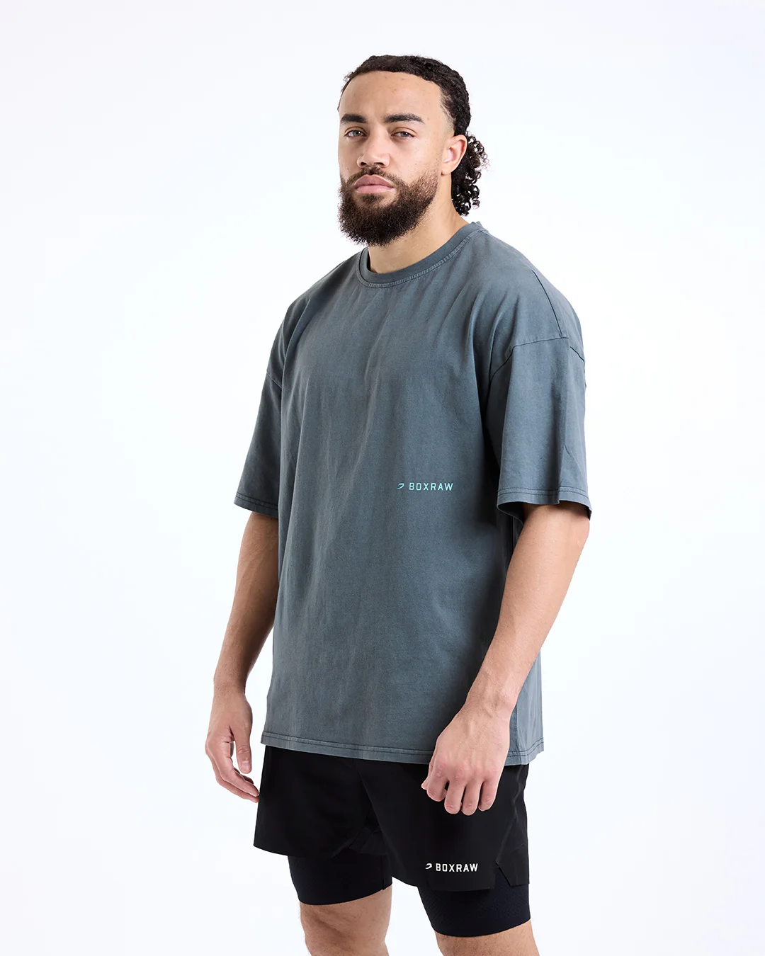 Sparring Club Oversized T-Shirt - Washed Charcoal - Image 4