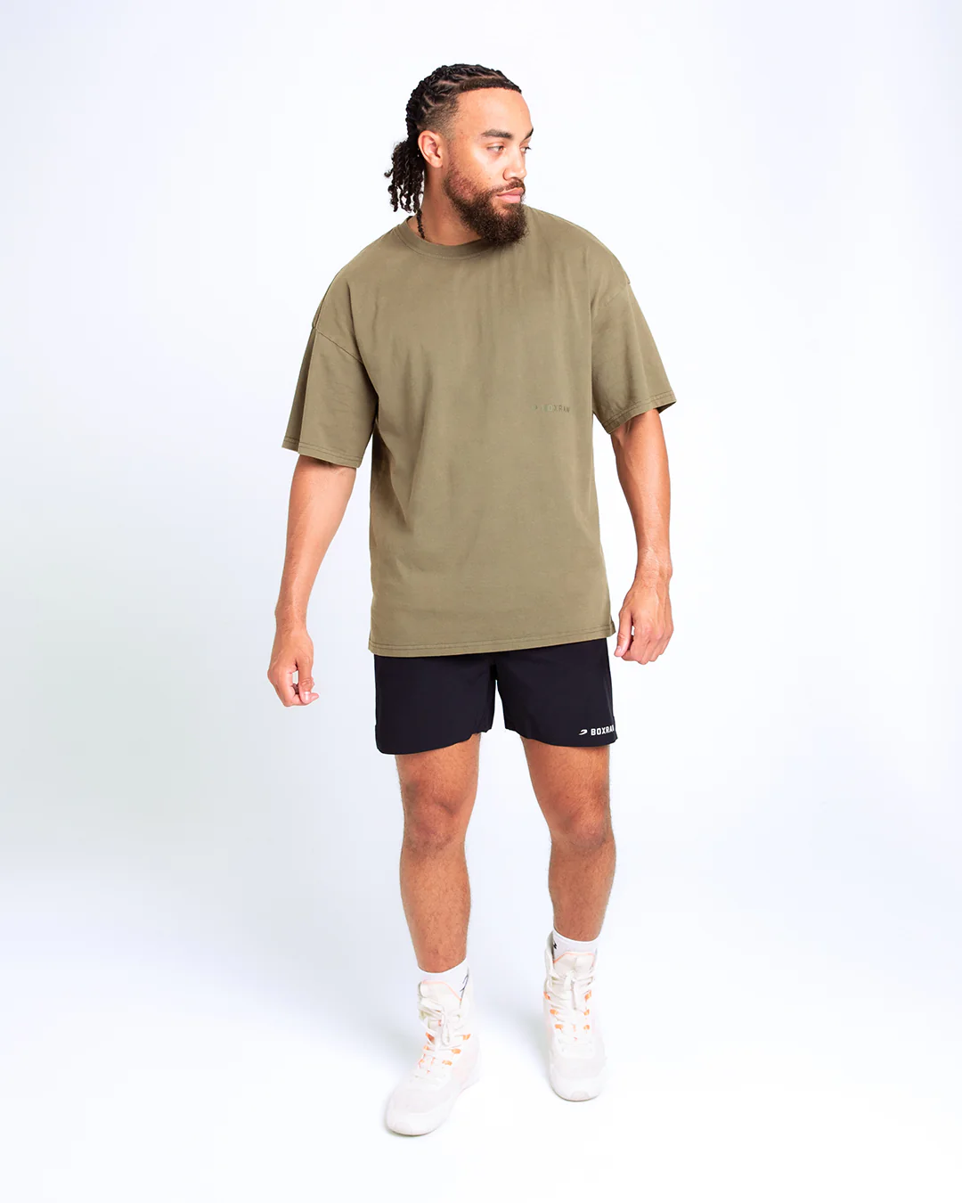 Sparring Club Oversized T-Shirt - Washed Olive - Image 2