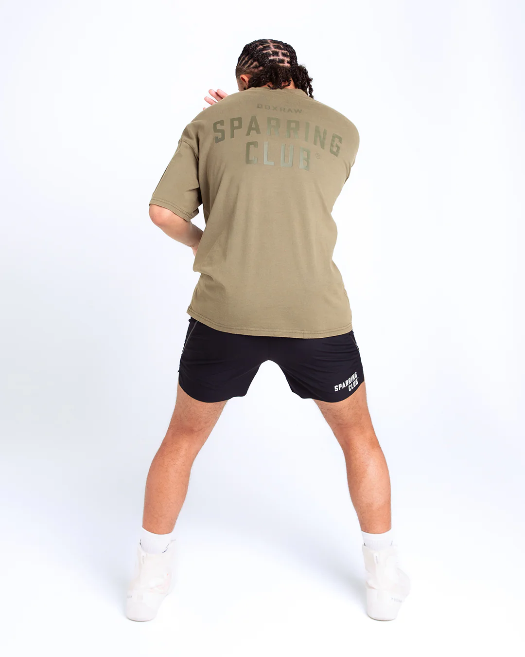 Sparring Club Oversized T-Shirt - Washed Olive - Image 3