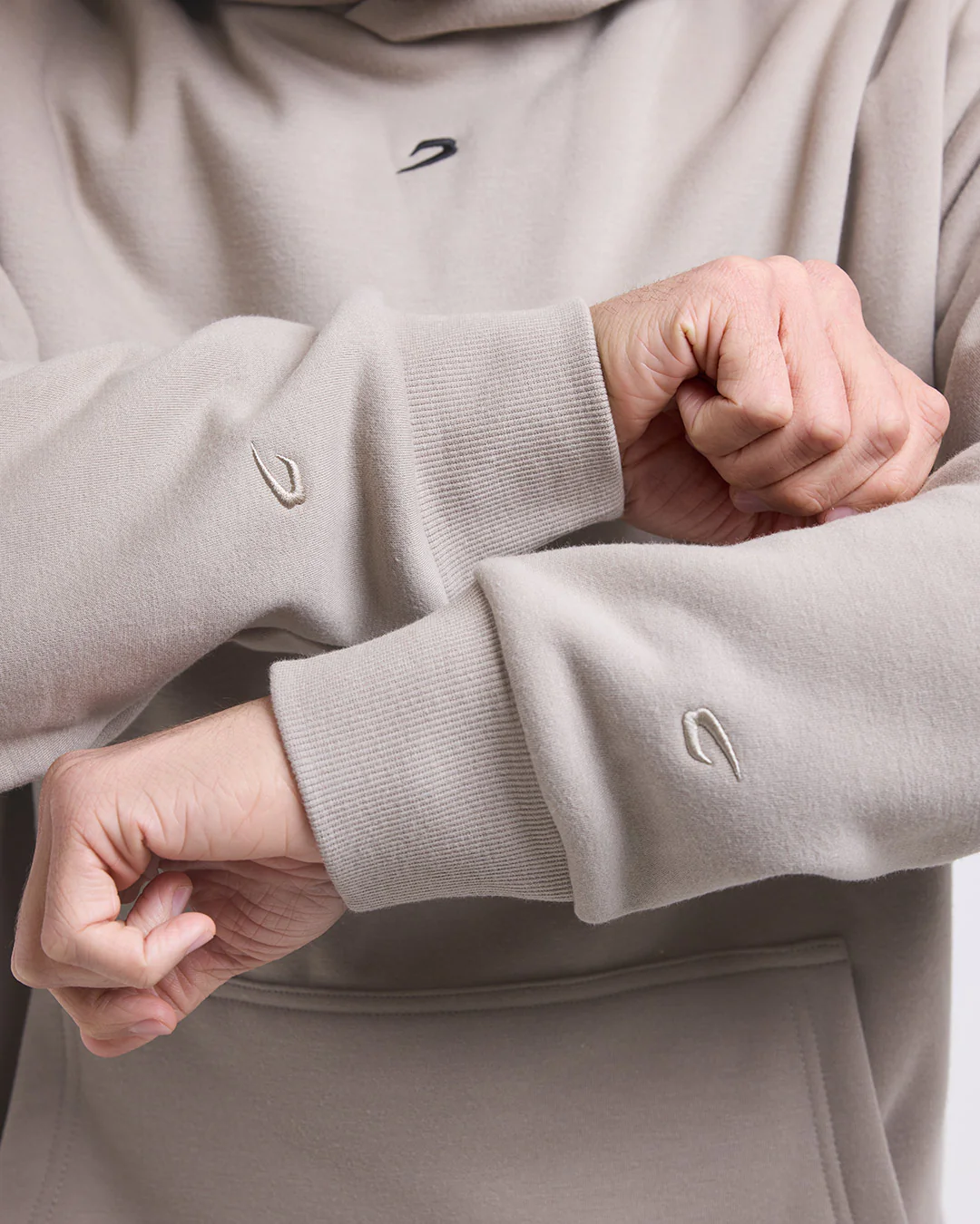 Strike Oversized Hoodie - Stone - Image 7