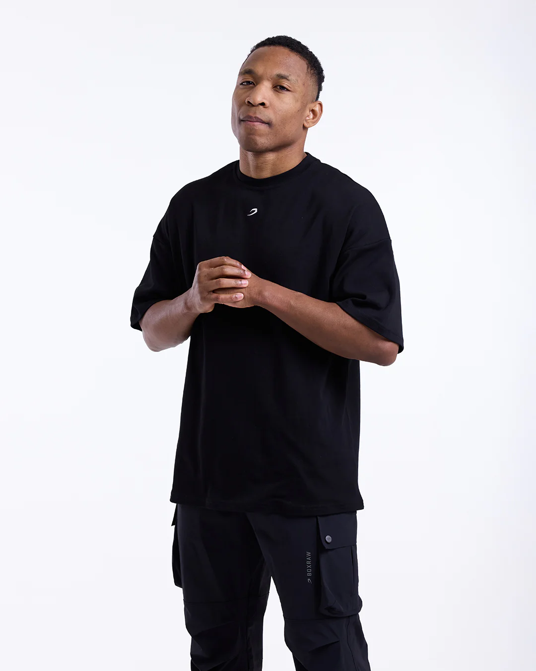 Strike Oversized T-Shirt - Black - Image 5