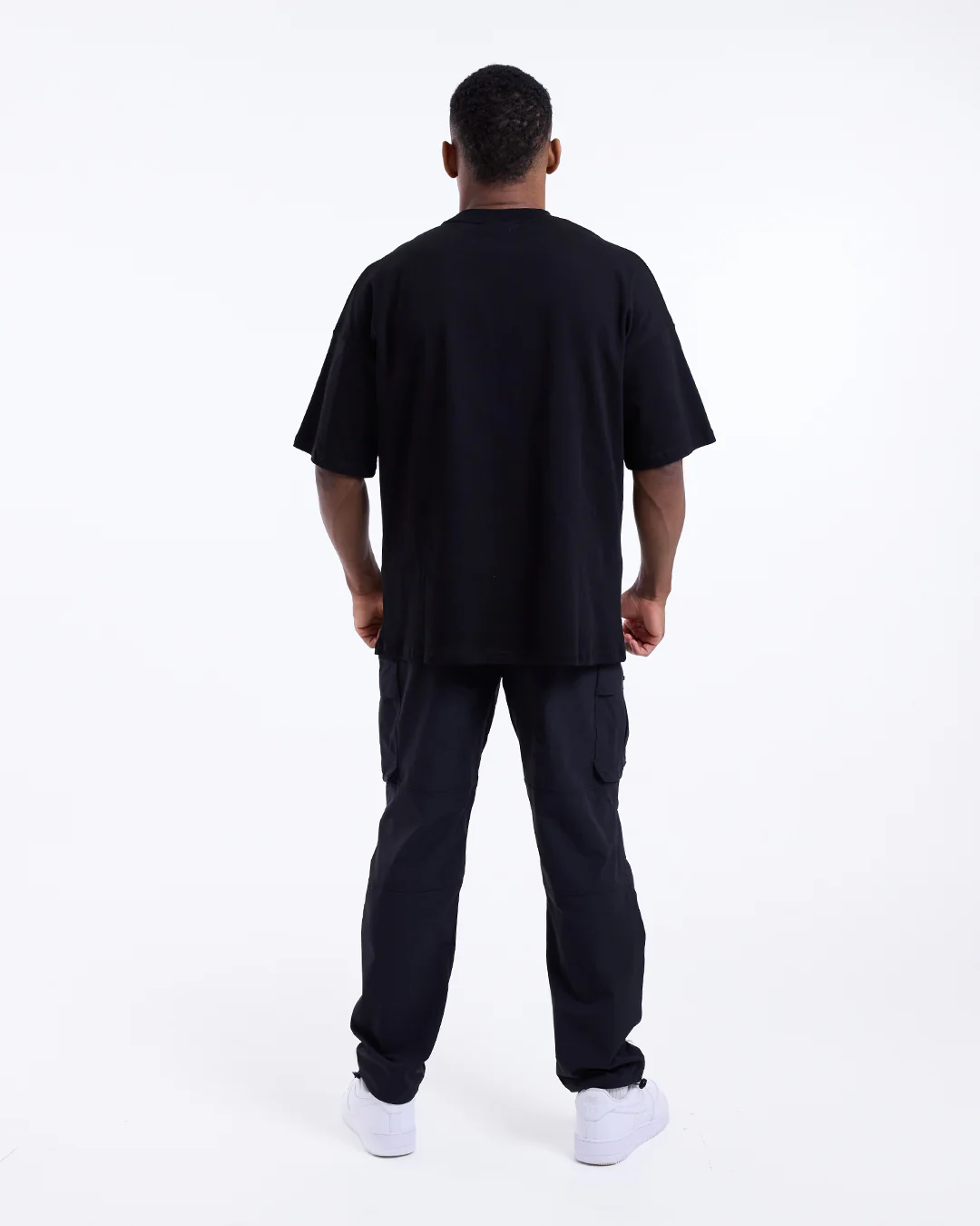 Strike Oversized T-Shirt - Black - Image 7