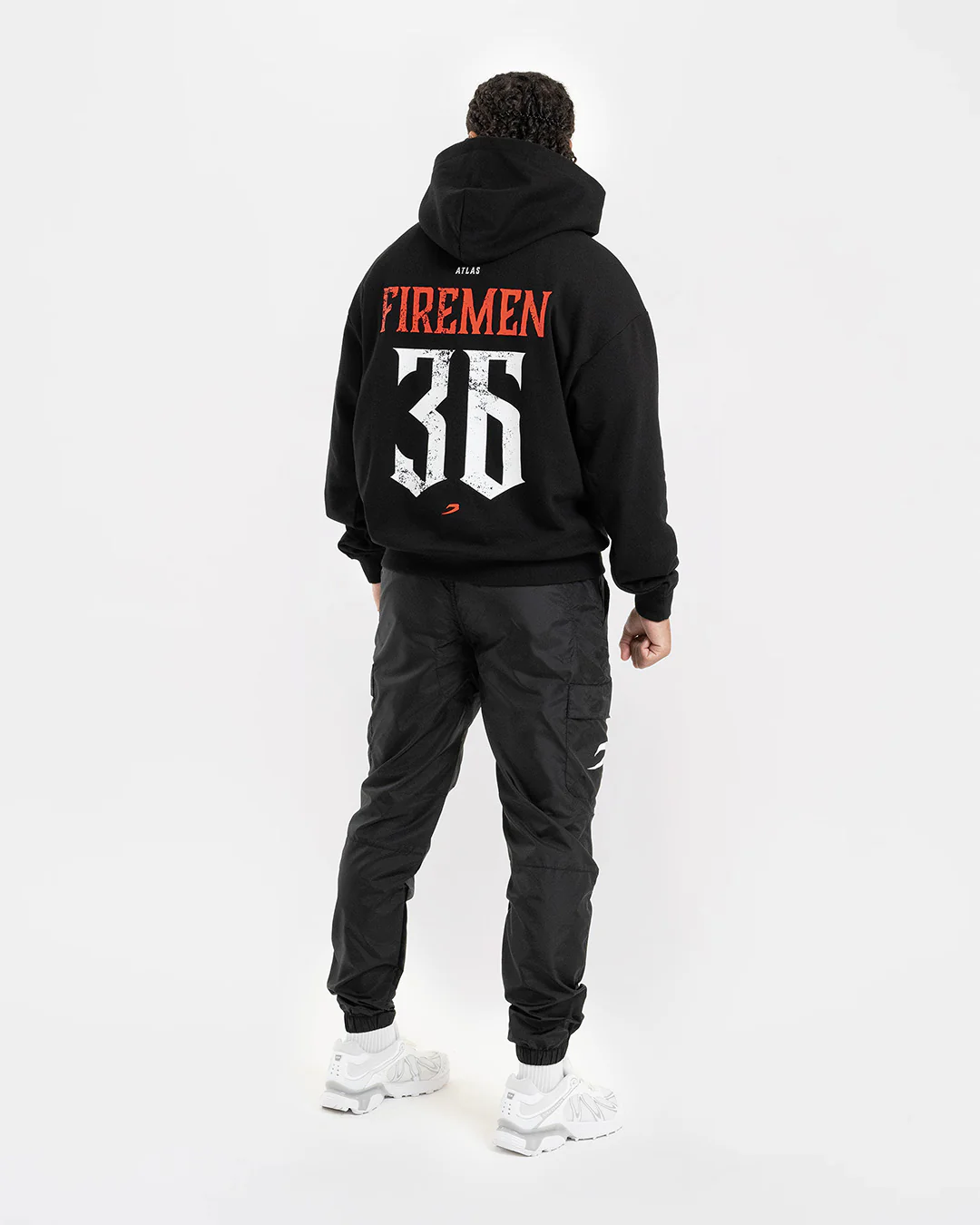 Teddy Atlas Firemen Oversized Hoodie - Black - Image 12