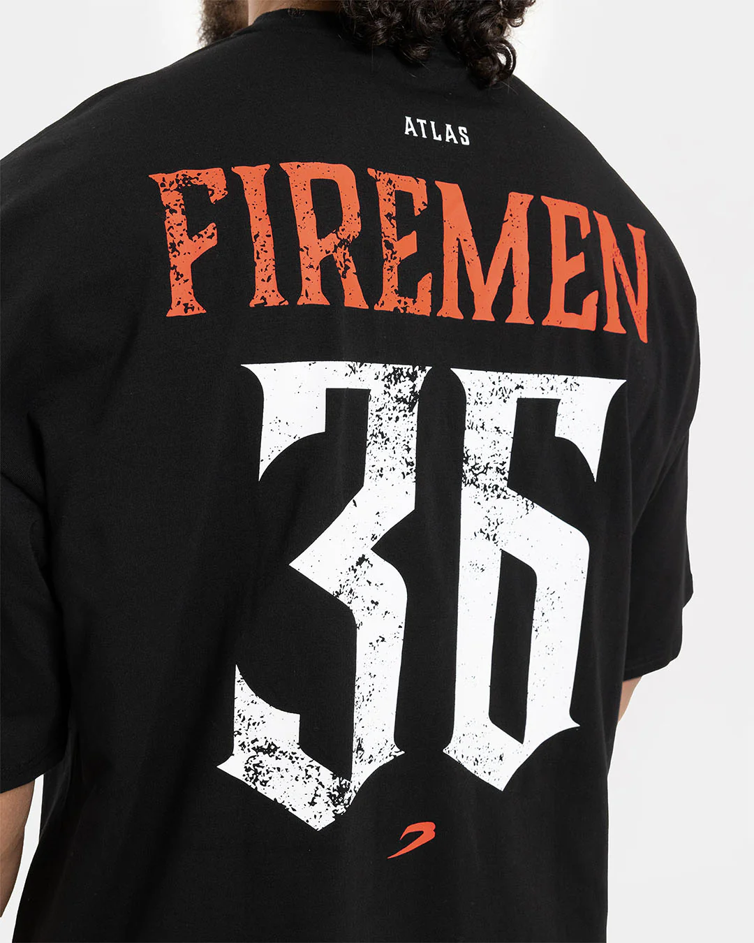 Teddy Atlas Firemen Oversized T-Shirt - Black - Image 6
