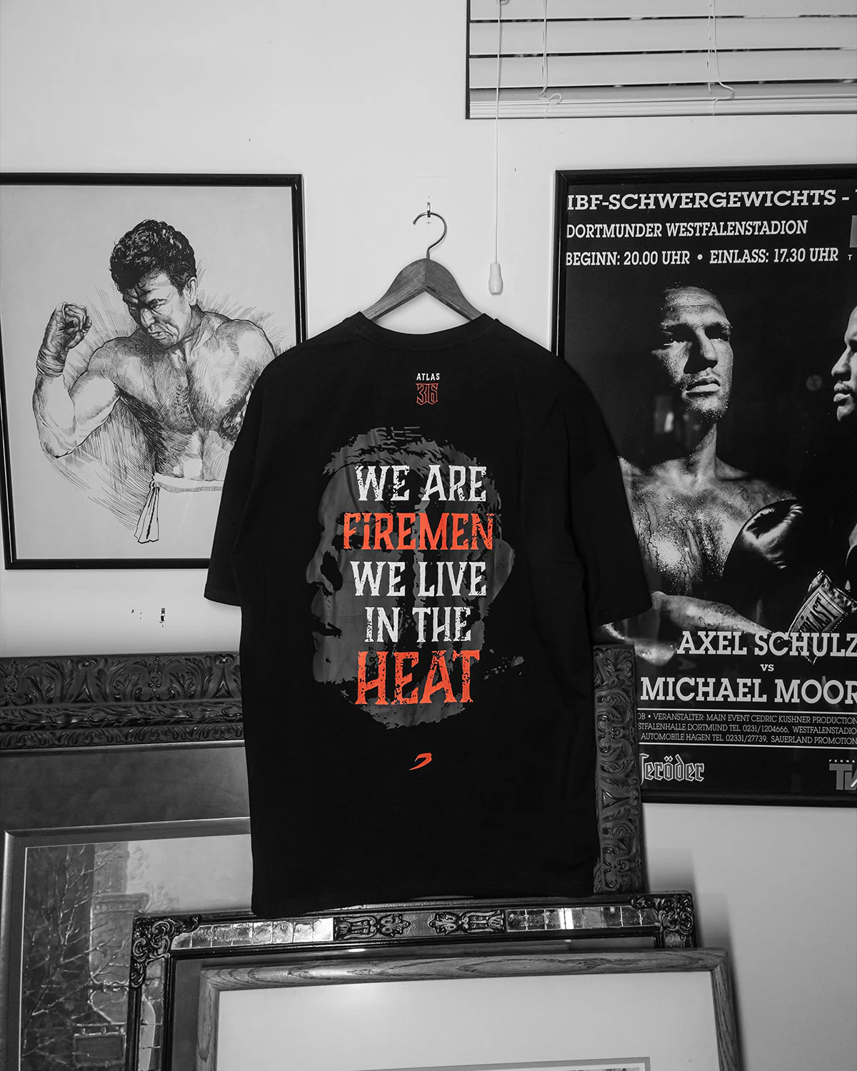 Teddy Atlas Heat Oversized T-Shirt - Black - Image 3