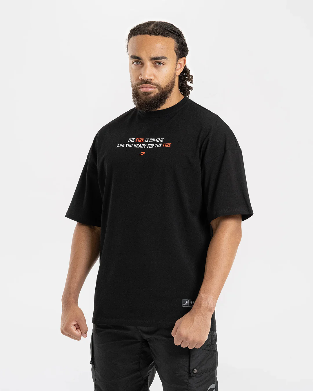 Teddy Atlas Heat Oversized T-Shirt - Black - Image 5
