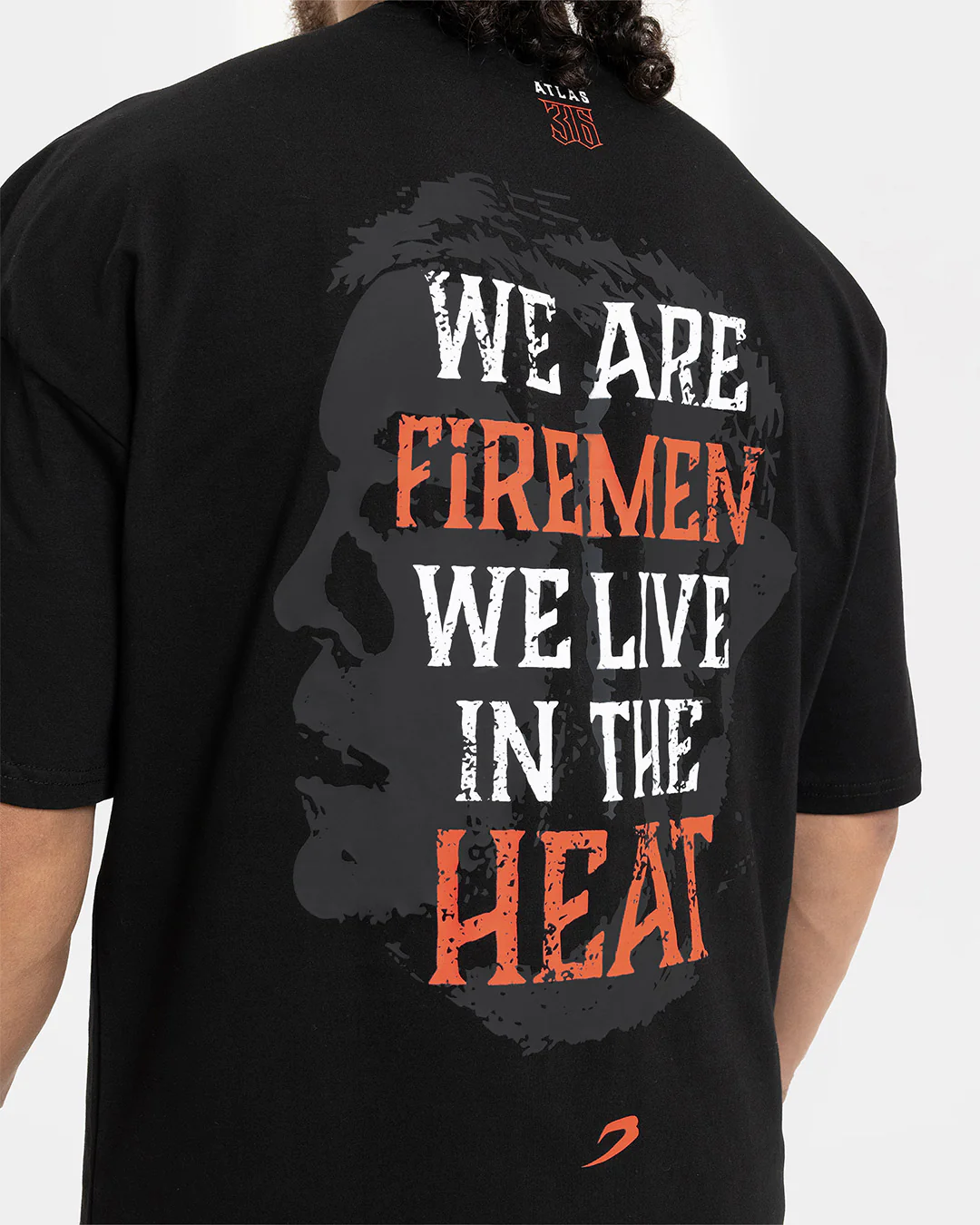 Teddy Atlas Heat Oversized T-Shirt - Black - Image 7