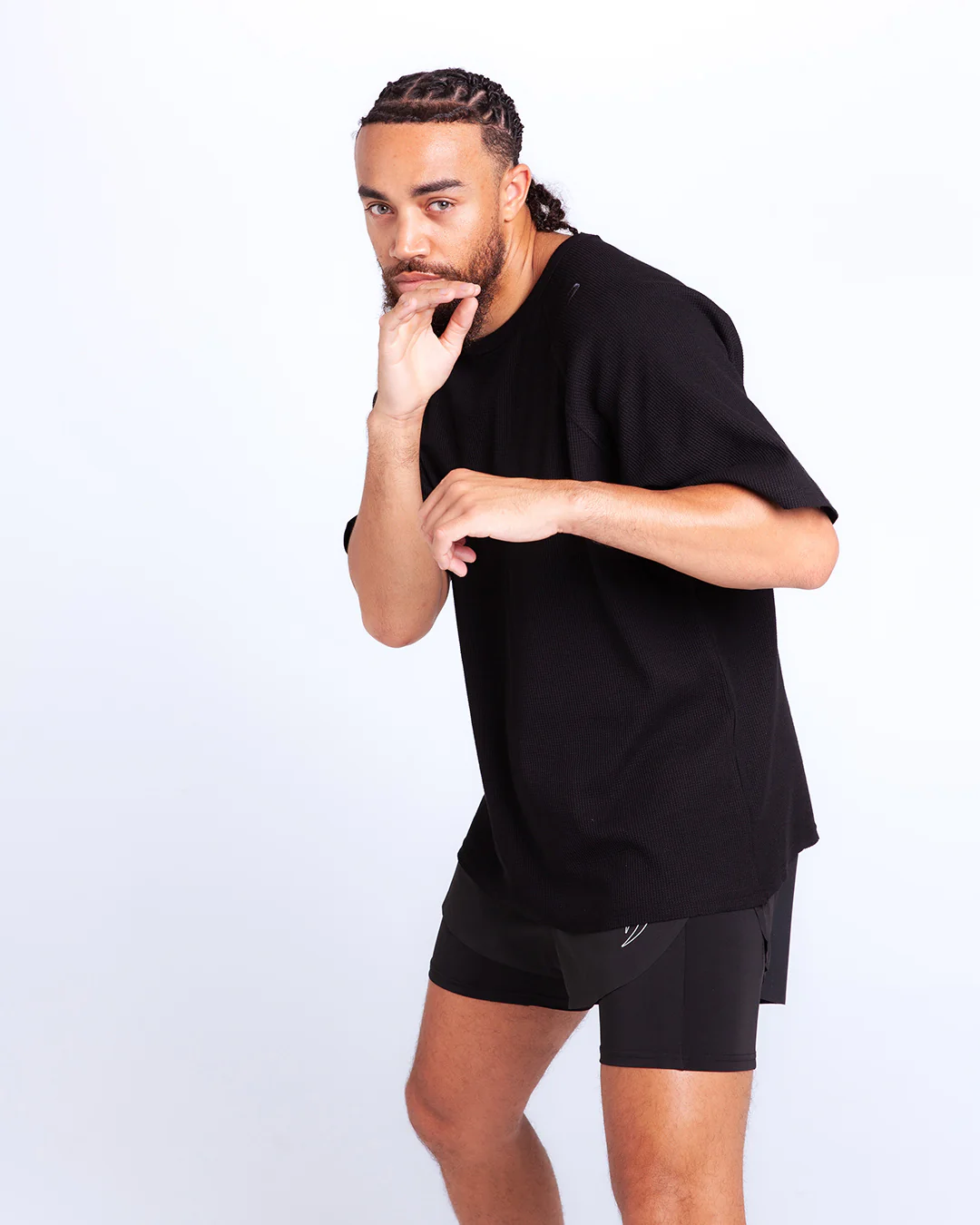 Tunero Raw Edge T-Shirt - Black - Image 6