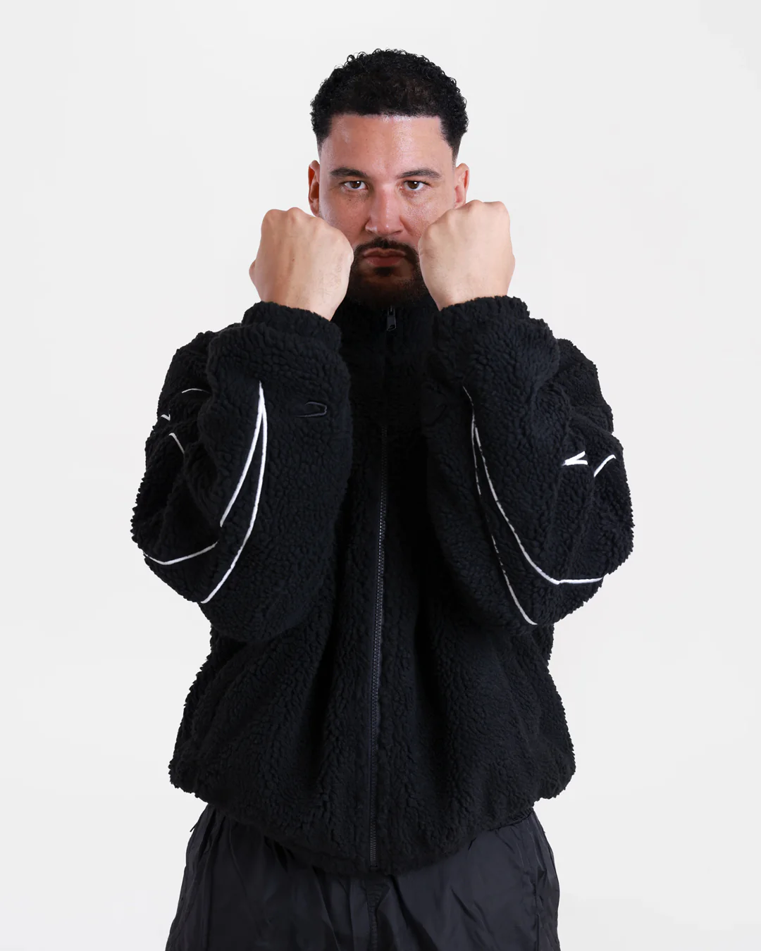 Tunero Sherpa Jacket - Black - Image 6