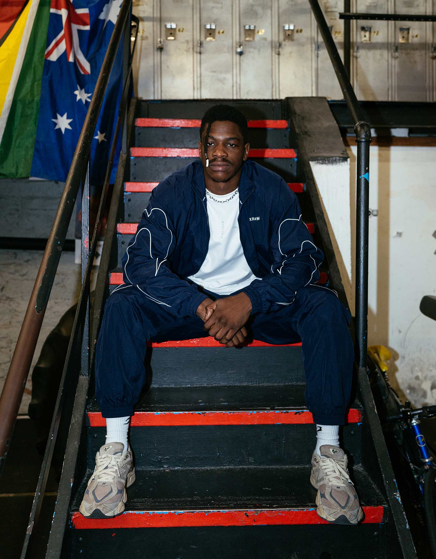 Tunero Track Bottoms - Navy - Image 2