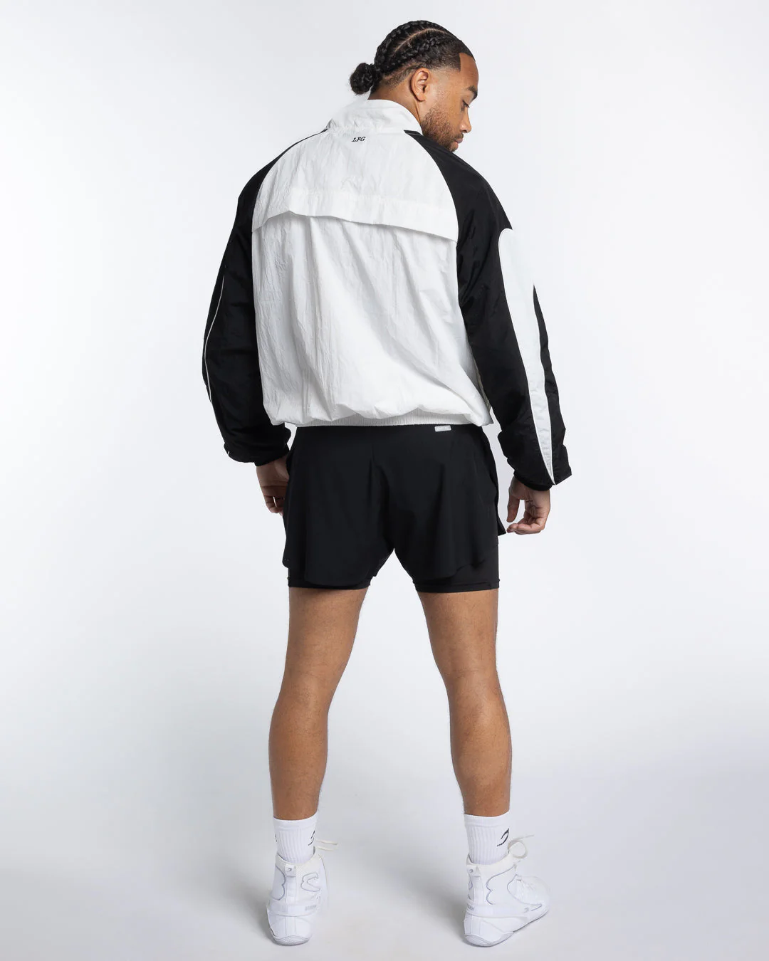 Tunero Track Jacket - White/Black - Image 5