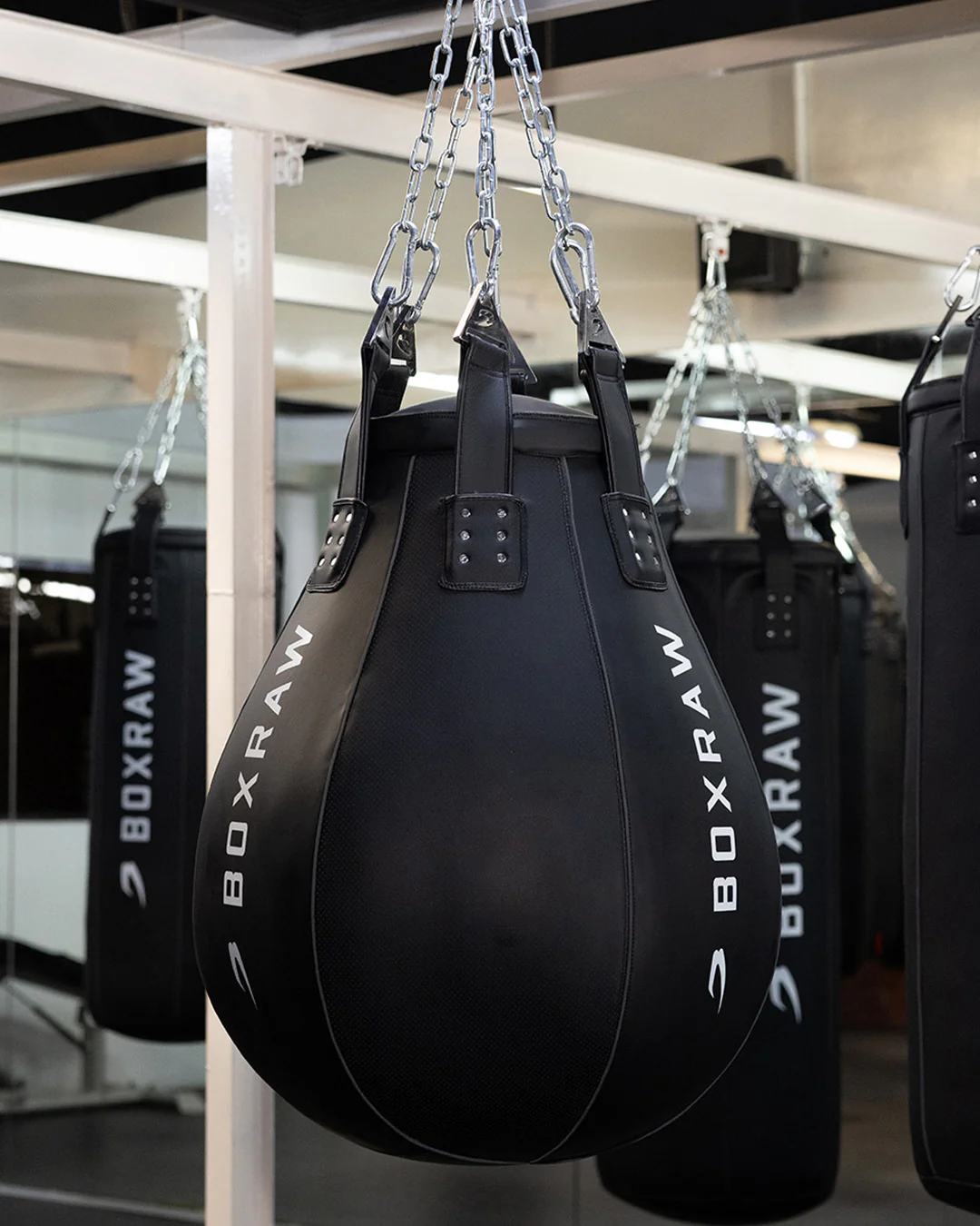 BOXRAW Uppercut Bag - Black/100lb - Image 2