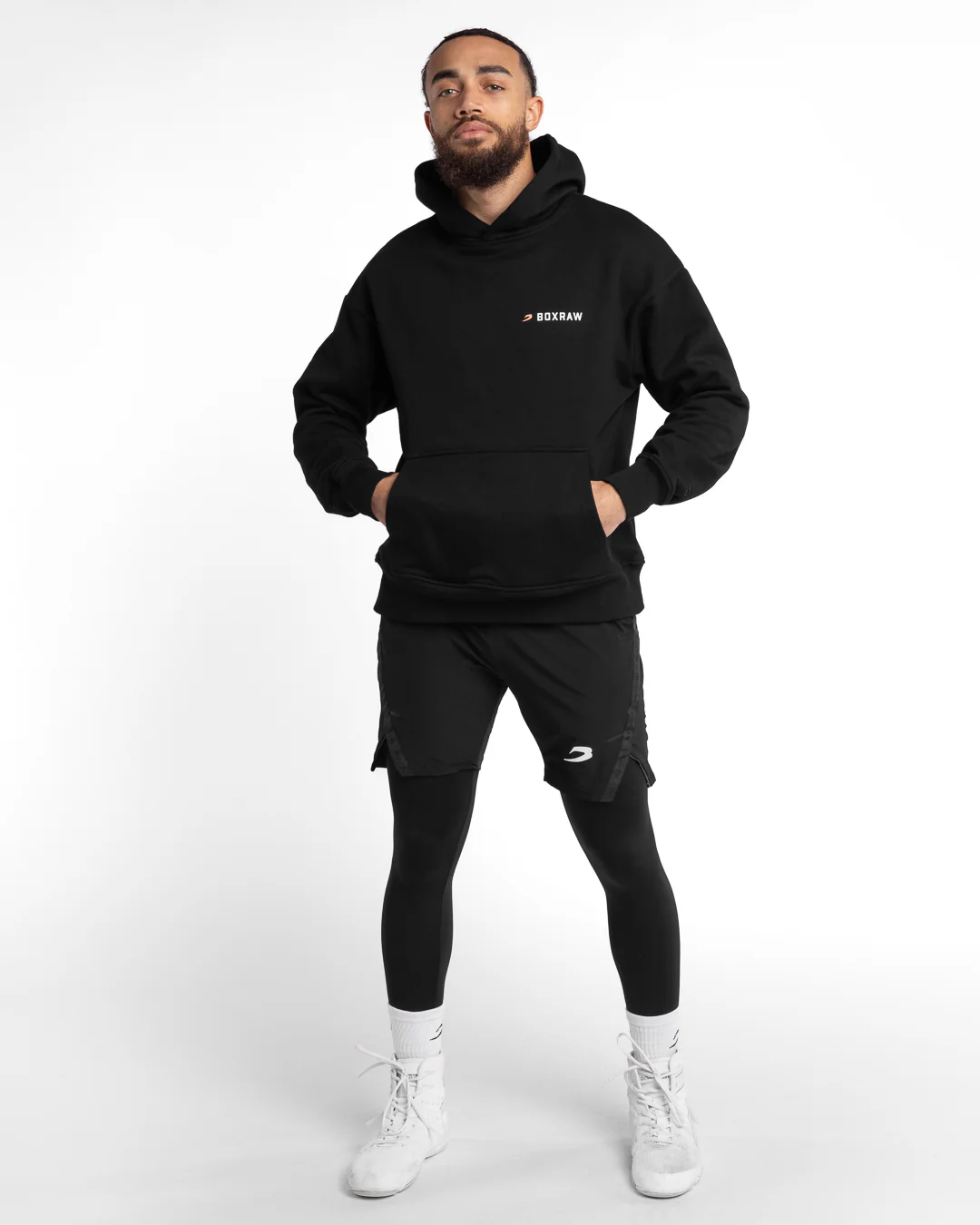 We Don't Play Boxing Oversized Hoodie - Black - Image 11