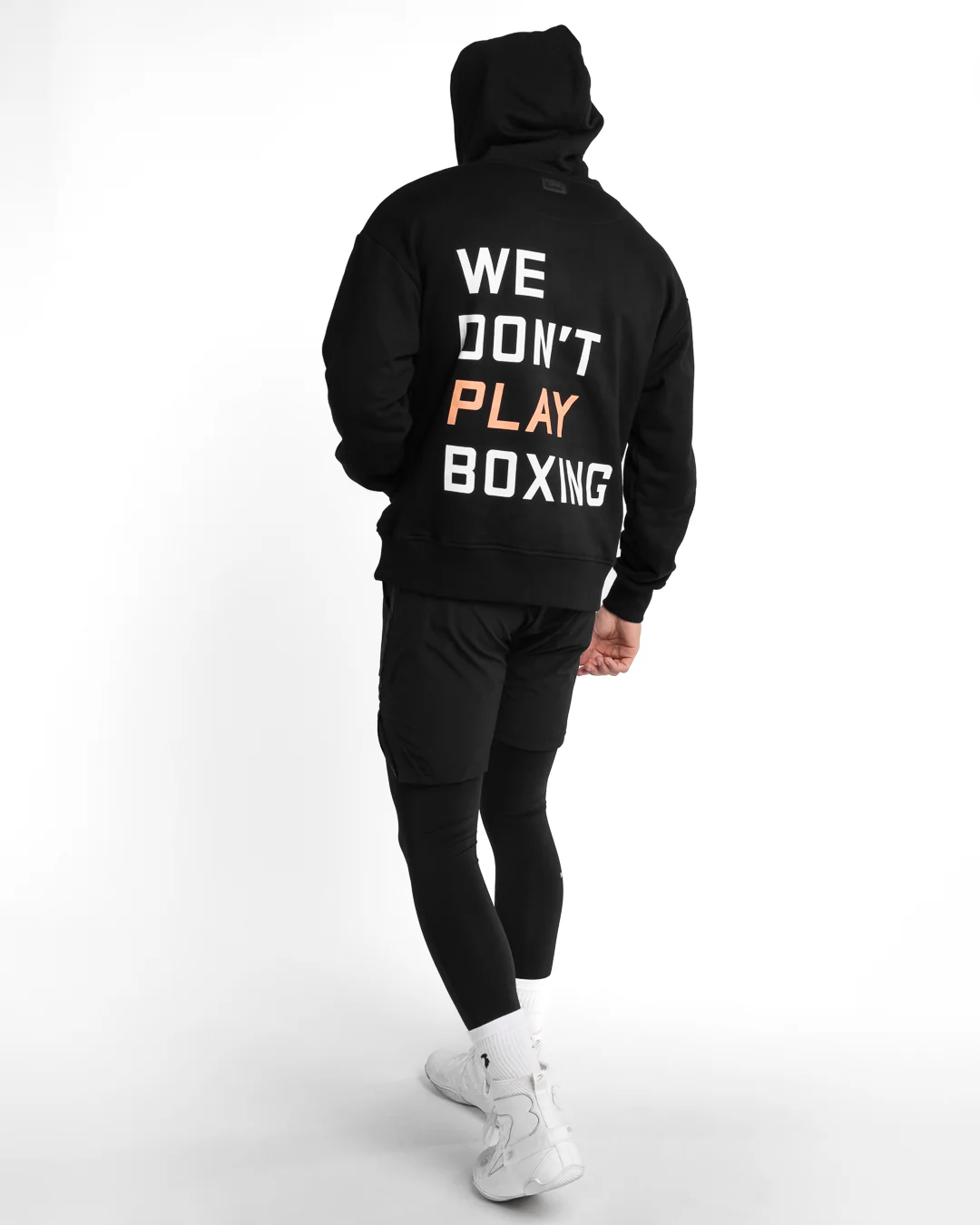 We Don't Play Boxing Oversized Hoodie - Black - Image 4