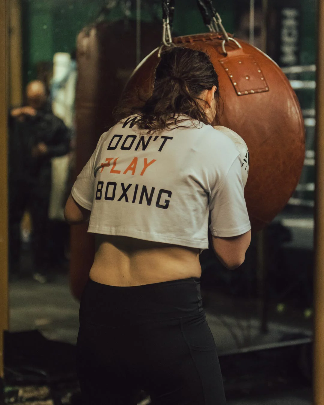We Don't Play Boxing Crop T-Shirt - White - Image 3