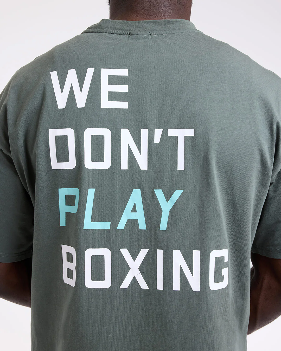 We Don't Play Boxing Oversized T-Shirt - Green - Image 7