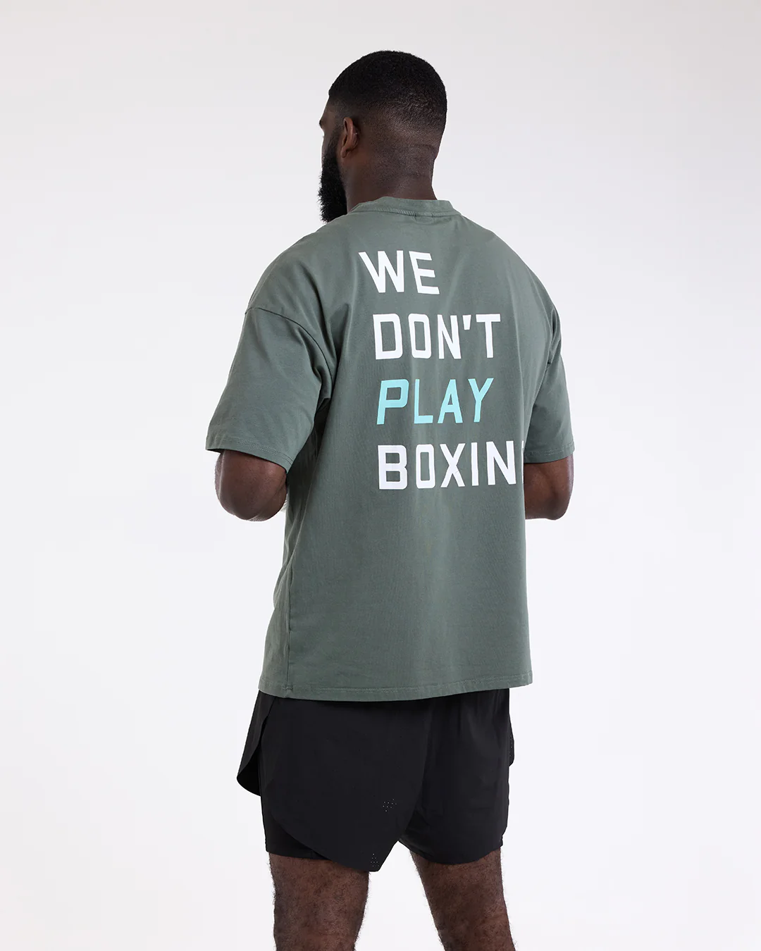 We Don't Play Boxing Oversized T-Shirt - Green - Image 8