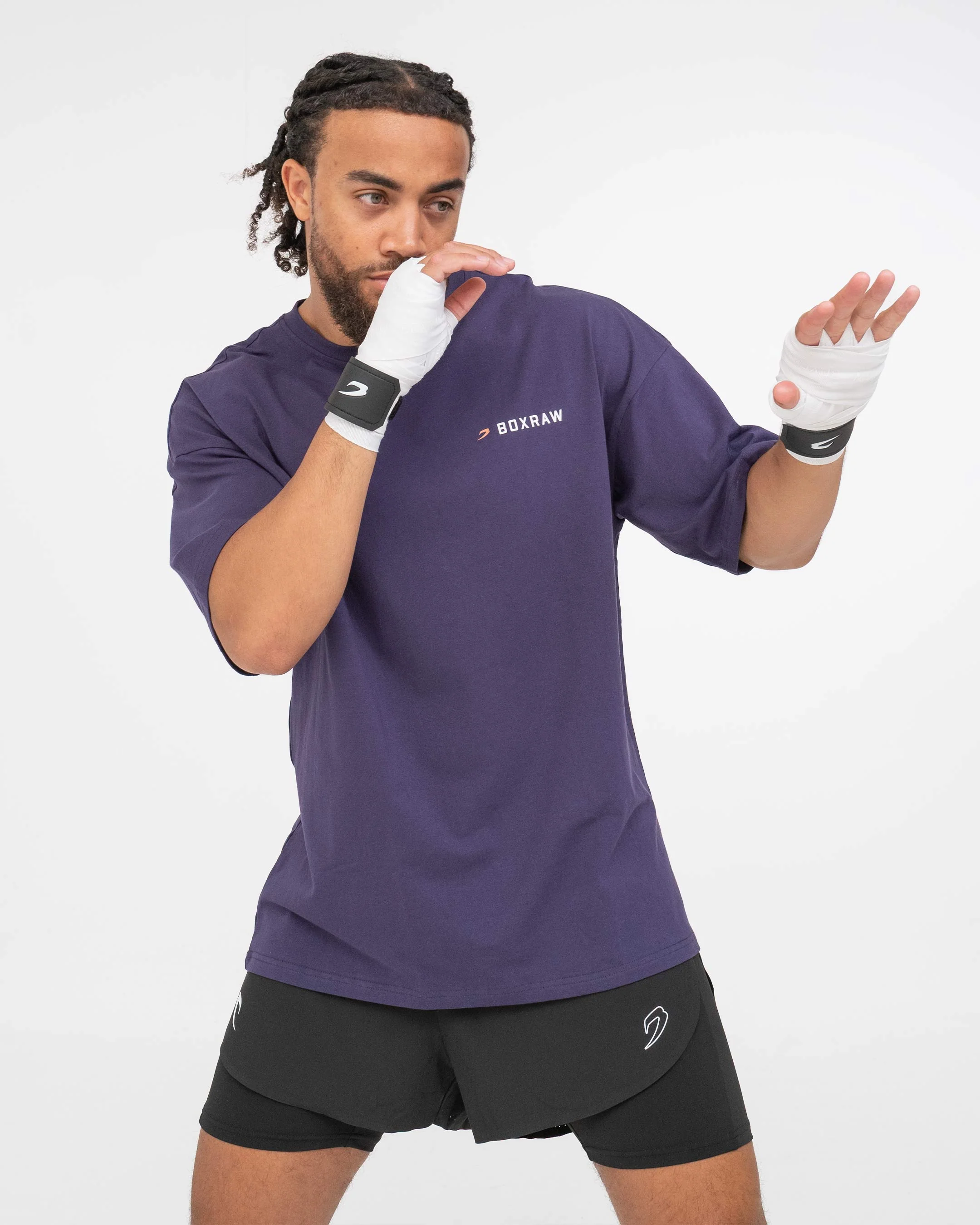 We Don't Play Boxing Oversized T-Shirt - Purple - Image 3
