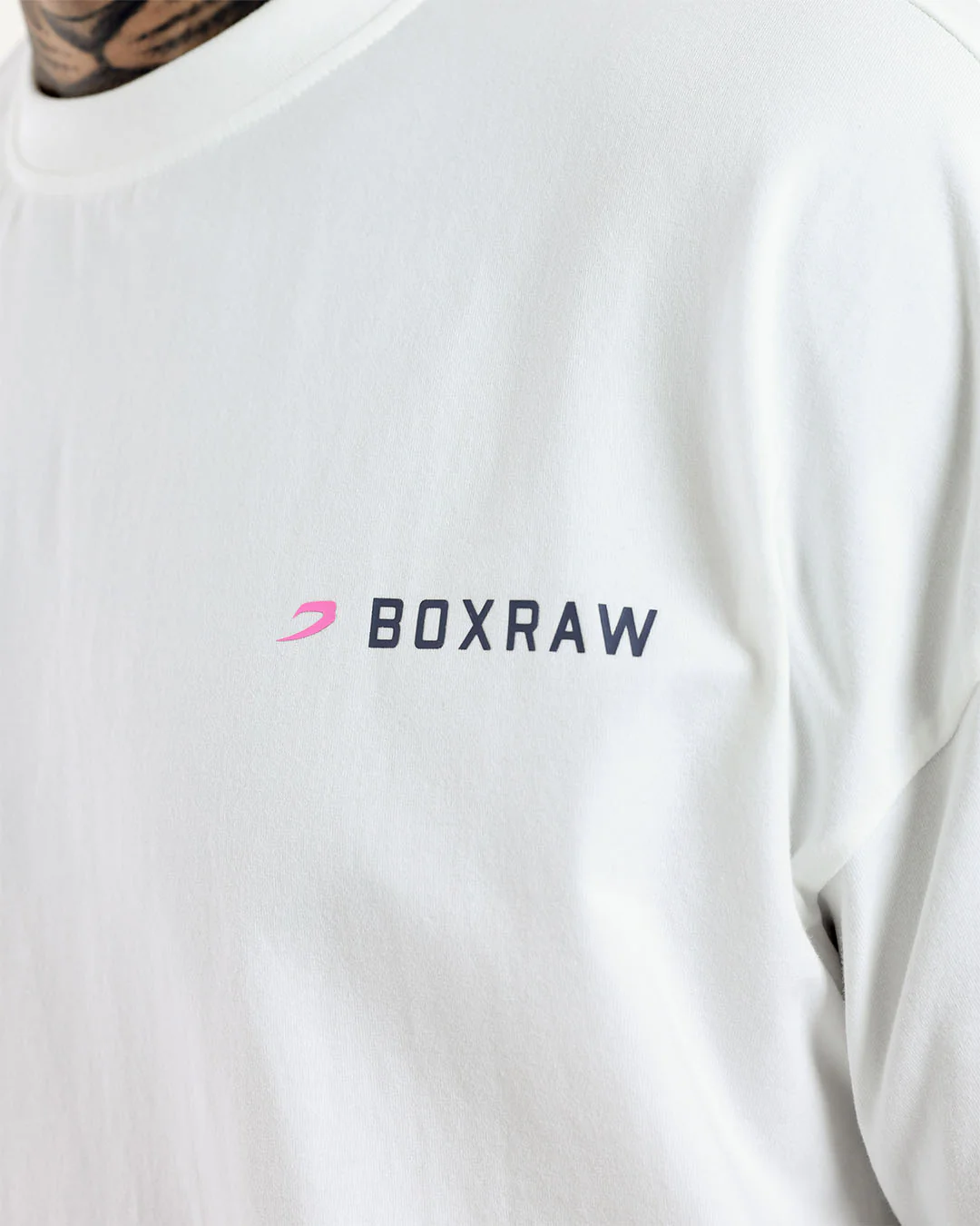 We Don't Play Boxing Oversized T-Shirt - White/Pink - Image 7