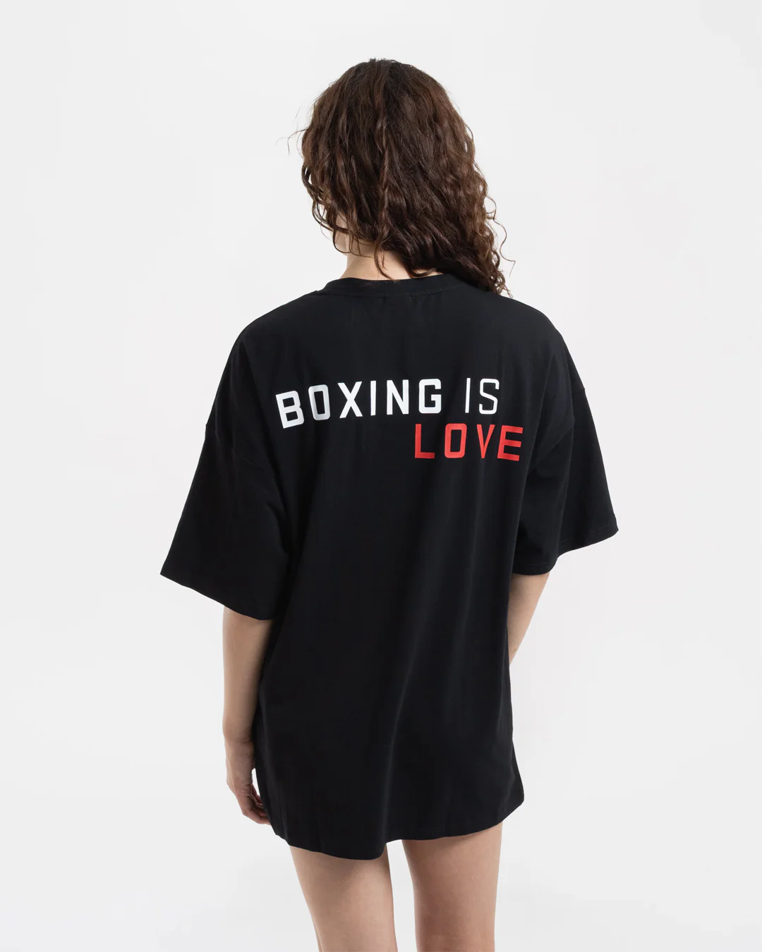Boxing is Love Oversized T-Shirt - Black - Image 4