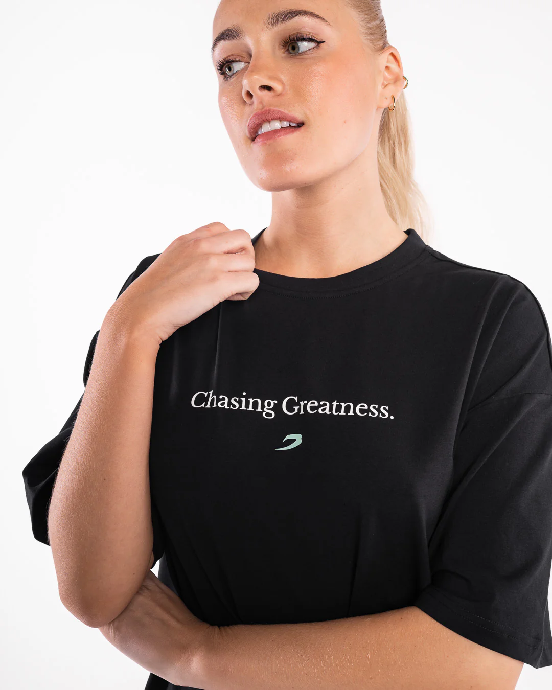 Chasing Greatness Oversized T-Shirt - Black - Image 6