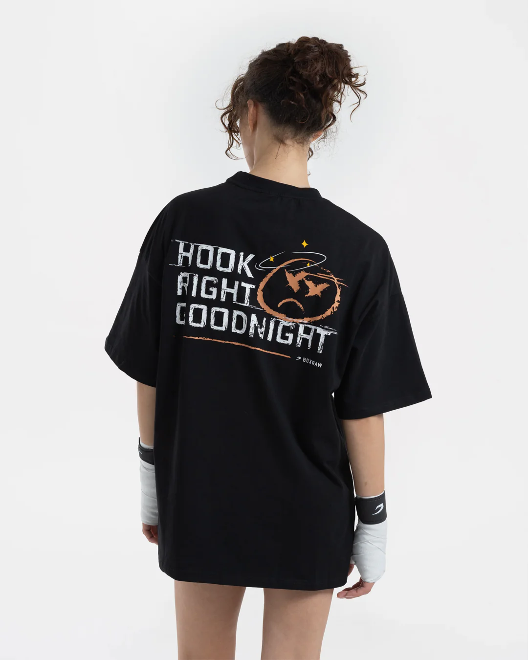 Hook Right Goodnight Oversized T-Shirt - Black - Image 5