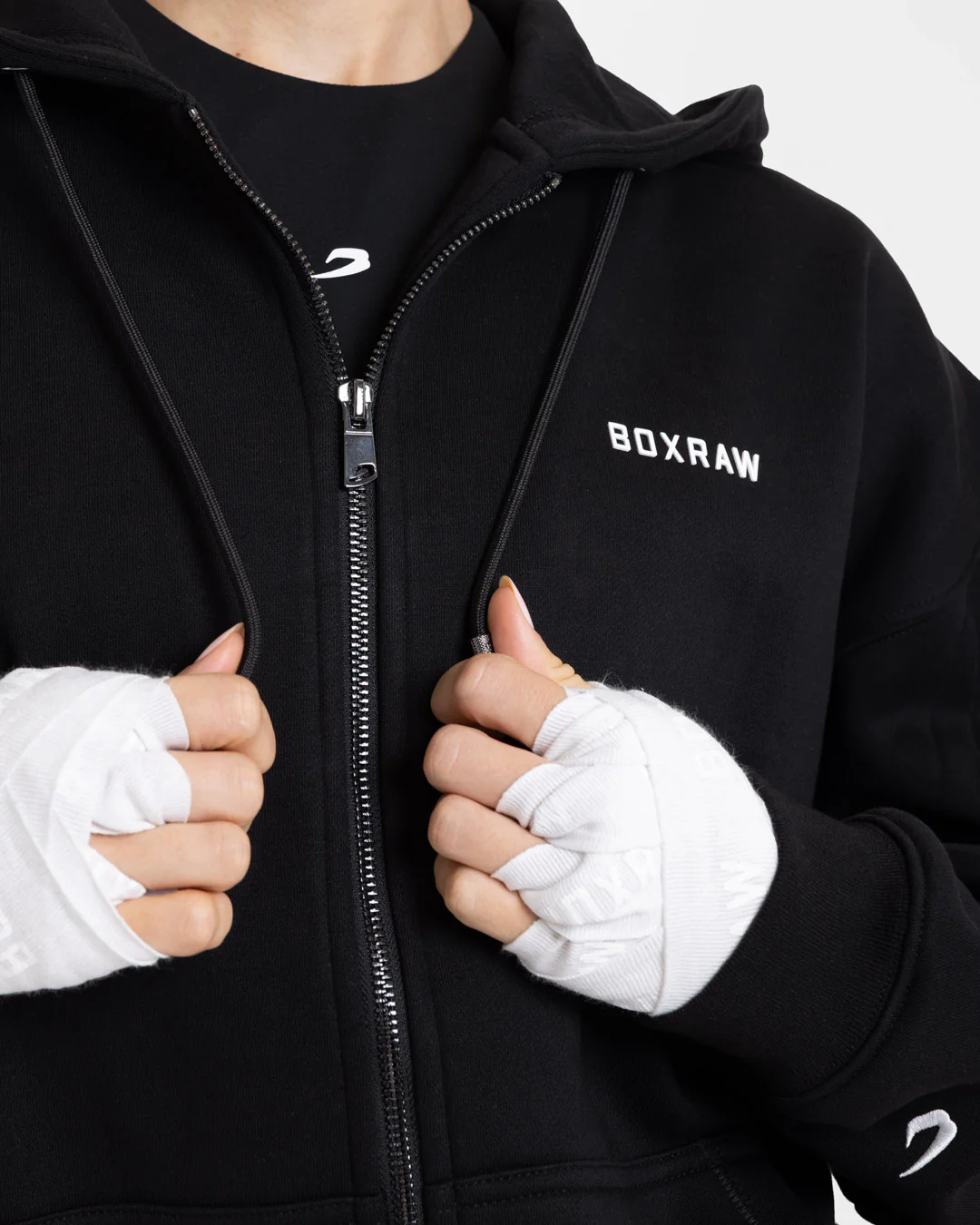 Johnson Zip Up Hoodie - Black - Image 7