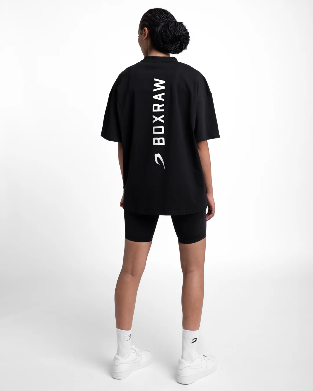 Lineal Oversized T-Shirt - Black - Image 3