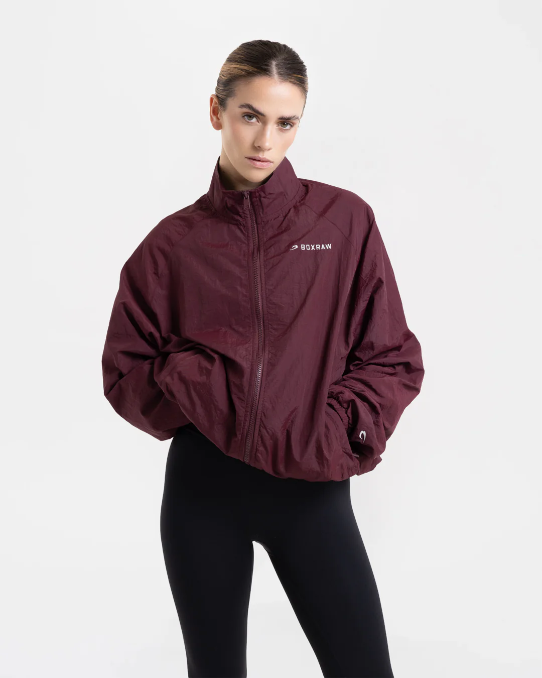 Saxton Track Jacket - Burgundy